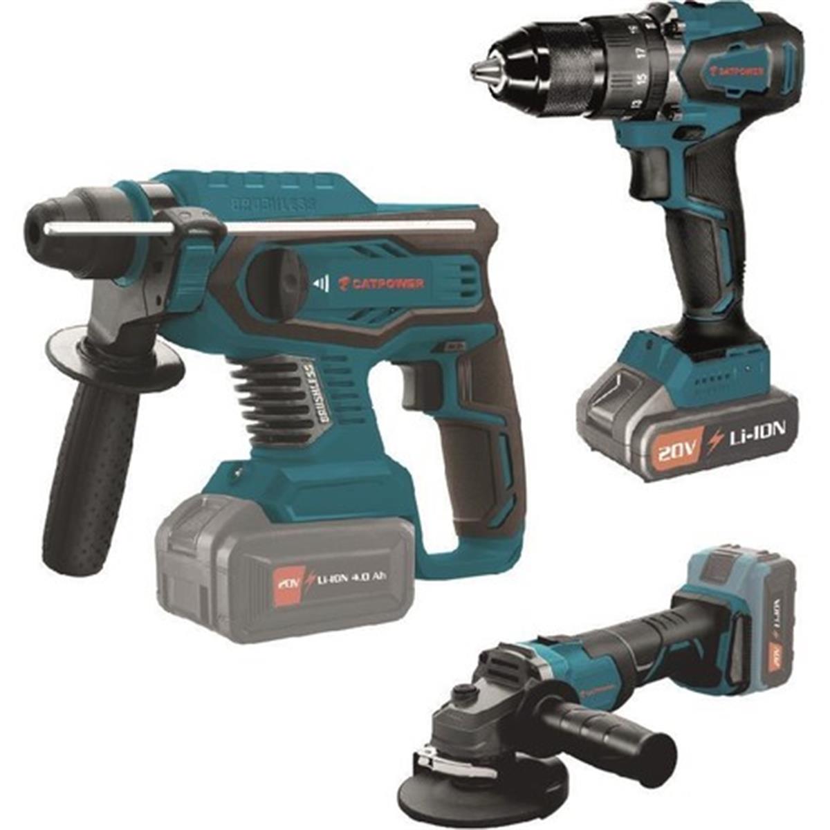 CatPower Cat Power 4130 Makina Seti 1 Adet 4,0 Ah 1 Adet 2,0 Ah Akü