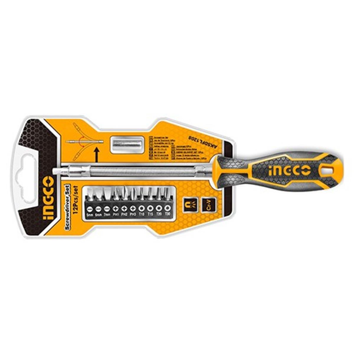 Ingco Aksdfl 1208 Spırallı Tornavıda 12 Li