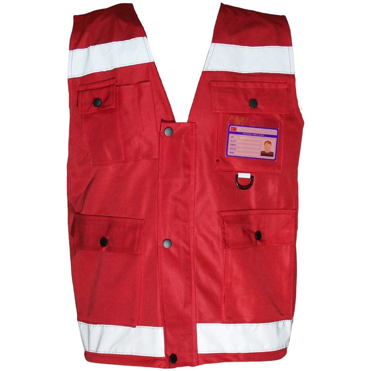 Raşel Kumaş İçi Fileli Mühendis Tipi İkaz Yeleği