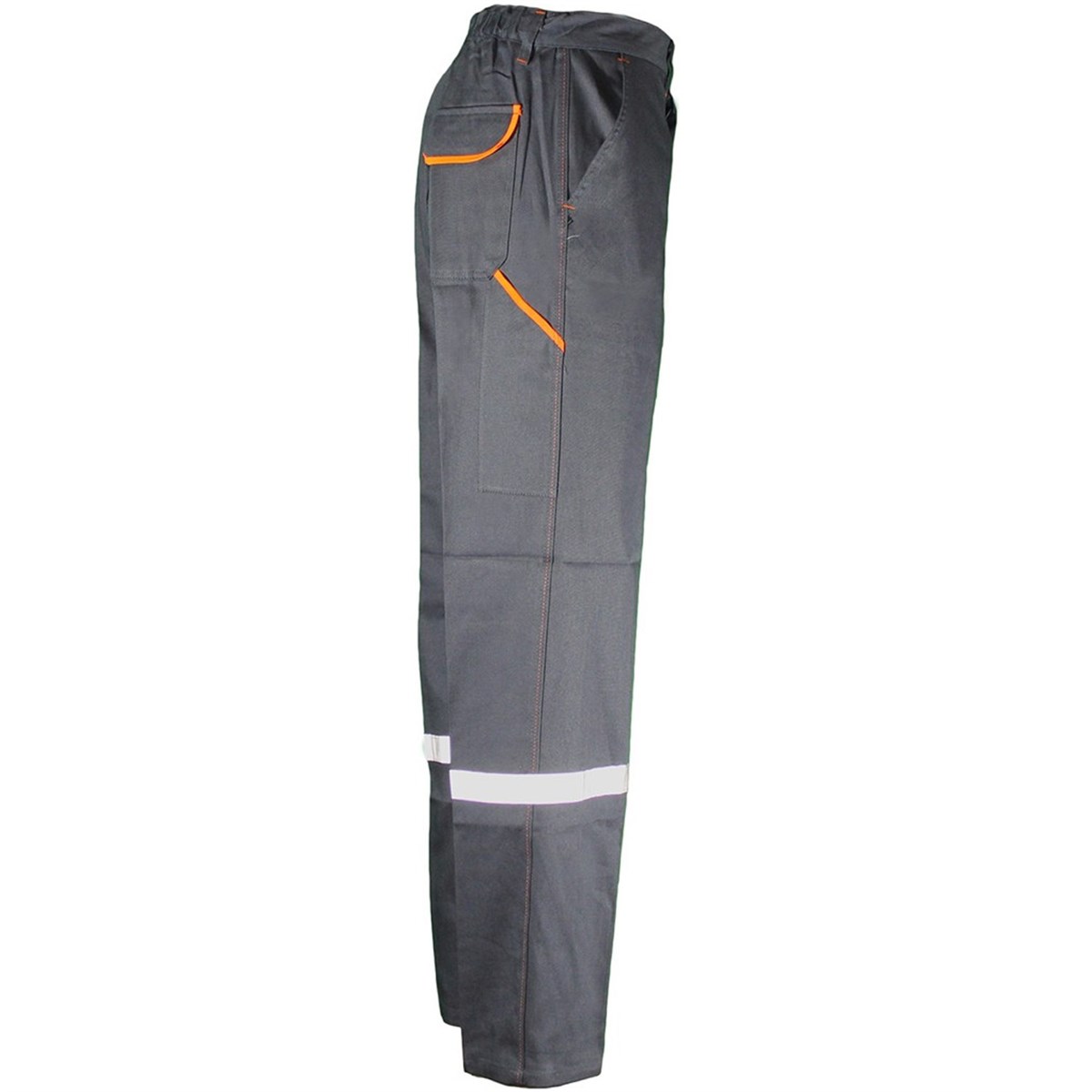 Ssm 0191 Gabardin Reflektörlü Renkli Biyeli İş Pantolonu