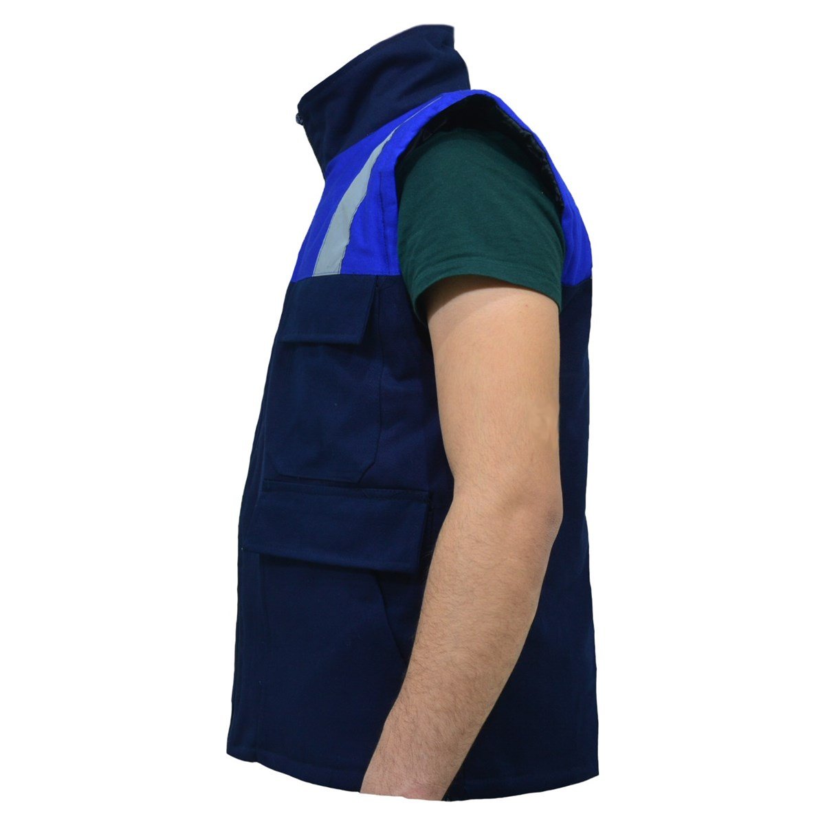 Ssm Dayanıklı Kapitoneli Yelek Lacivert - Saks