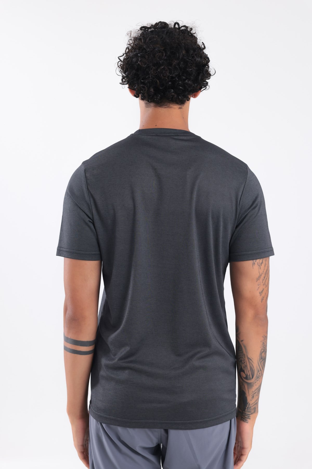 Bisiklet Yaka Merserize Erkek Spor T-Shirt