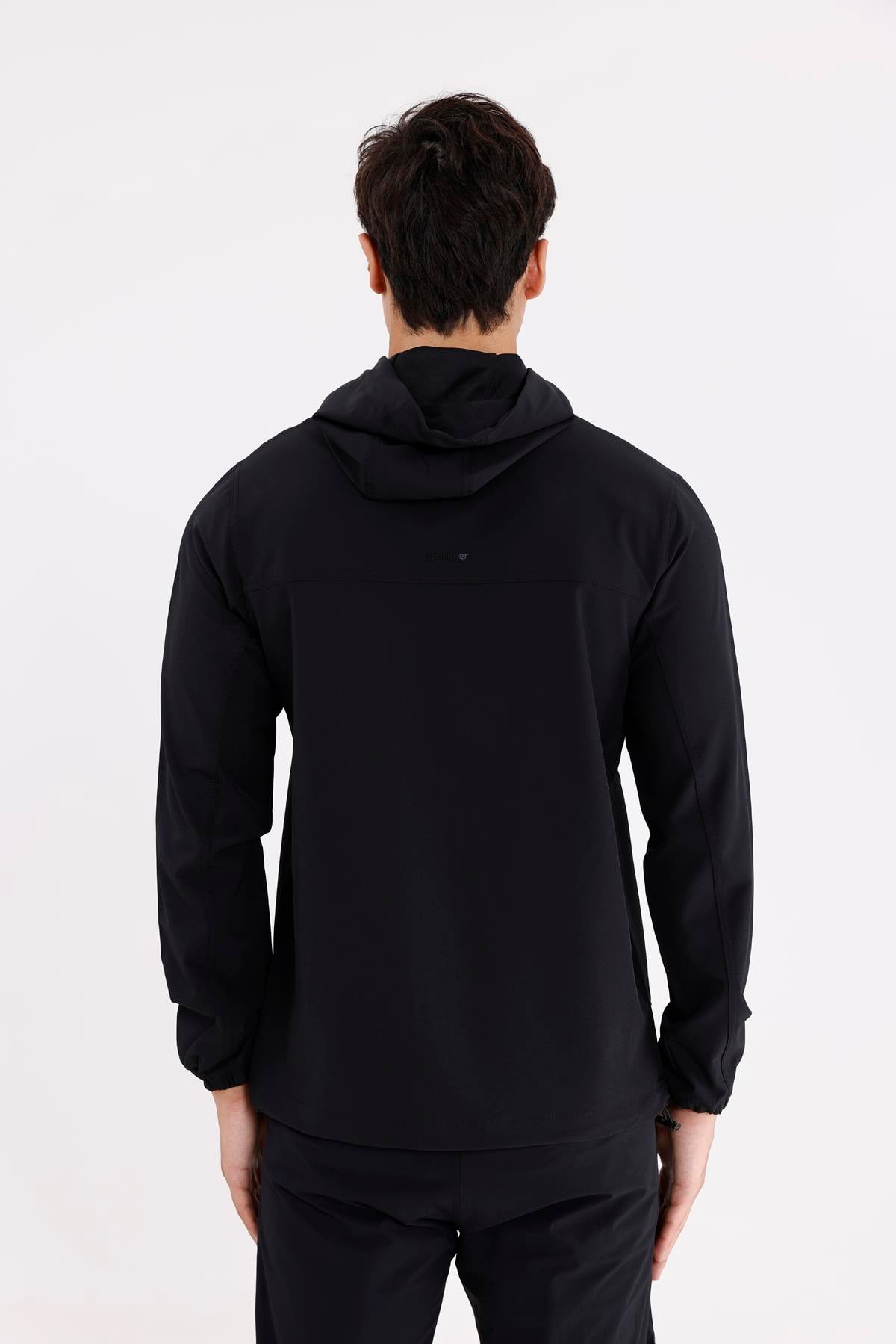 Boncuk İşleme Detaylı Rahat Kalıp Şehir Stili Kapüşonlu Sweatshirt