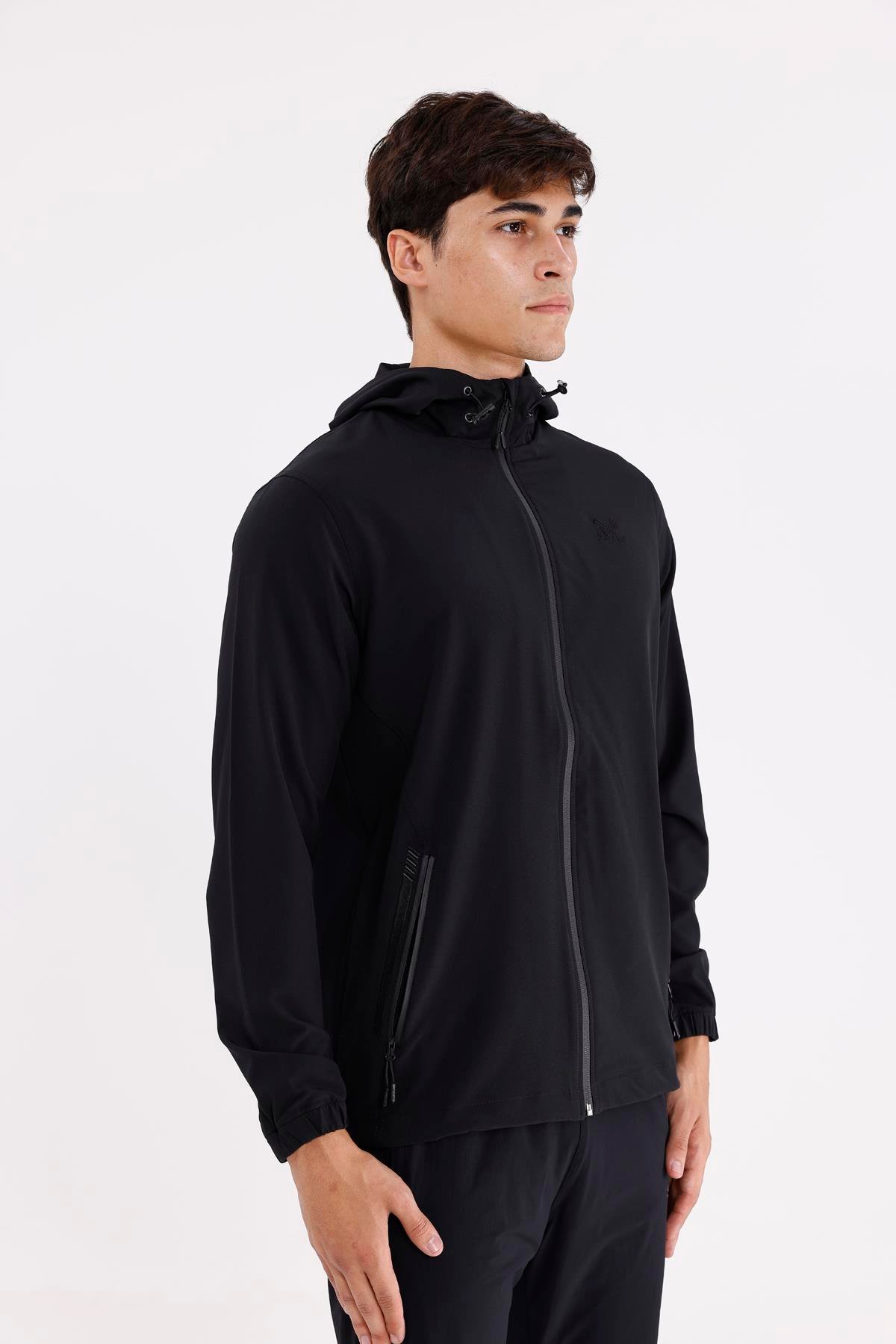 Boncuk İşleme Detaylı Rahat Kalıp Şehir Stili Kapüşonlu Sweatshirt