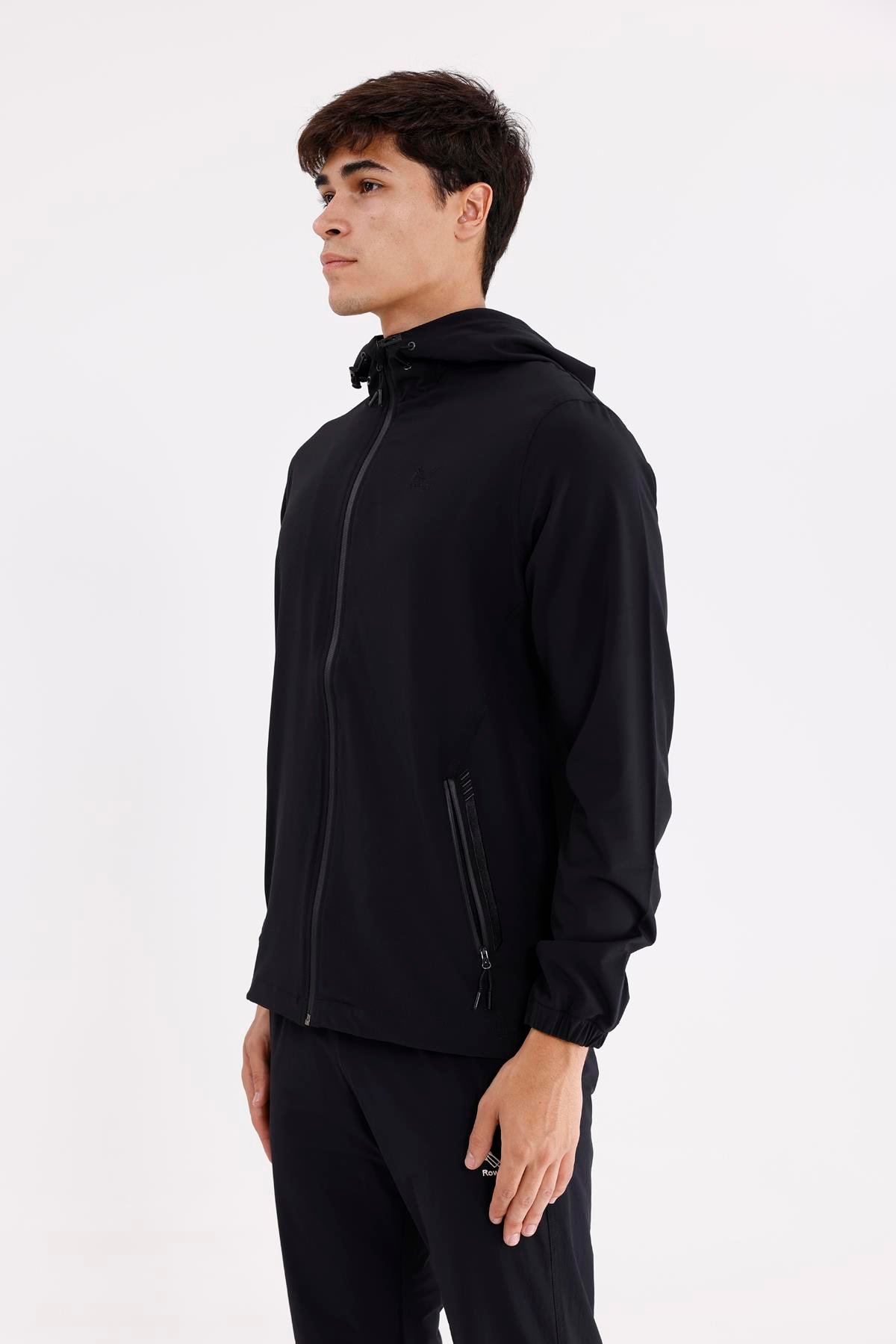 Boncuk İşleme Detaylı Rahat Kalıp Şehir Stili Kapüşonlu Sweatshirt