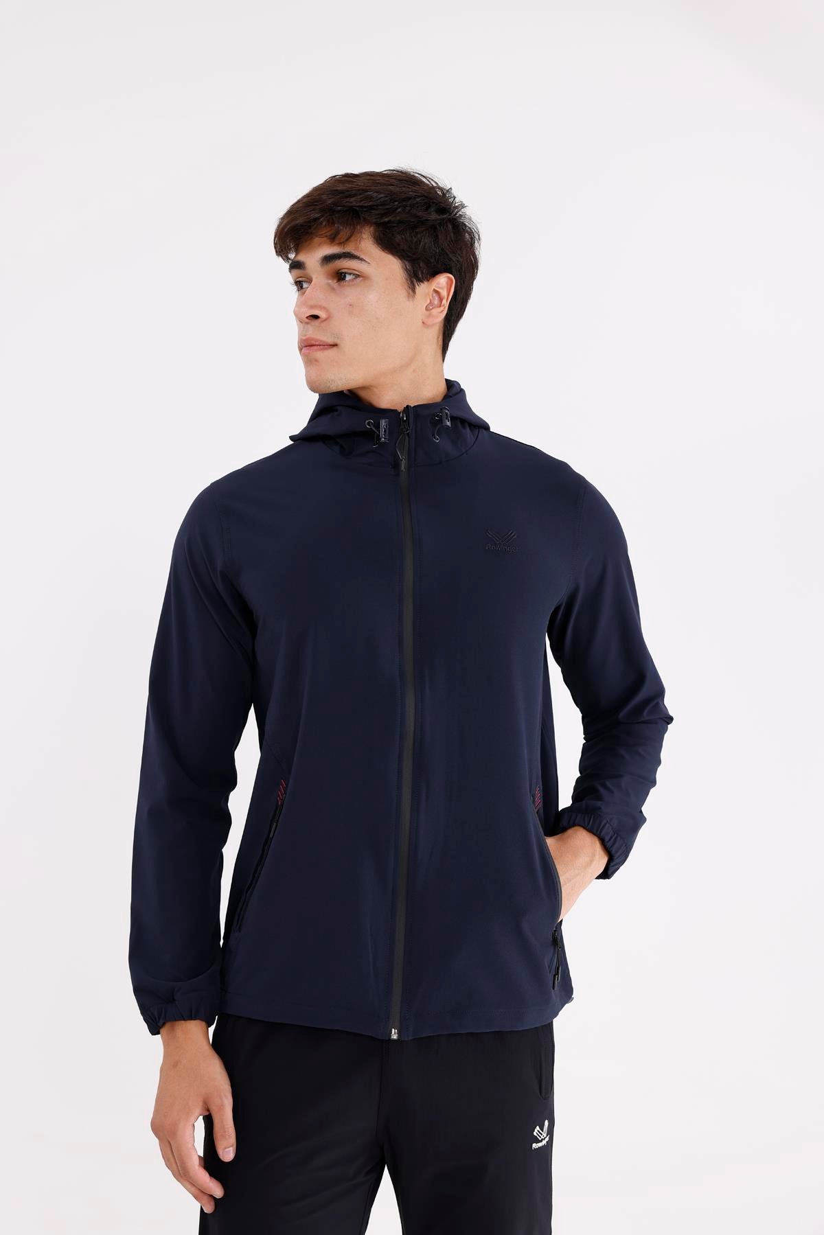 Boncuk İşleme Detaylı Rahat Kalıp Şehir Stili Kapüşonlu Sweatshirt