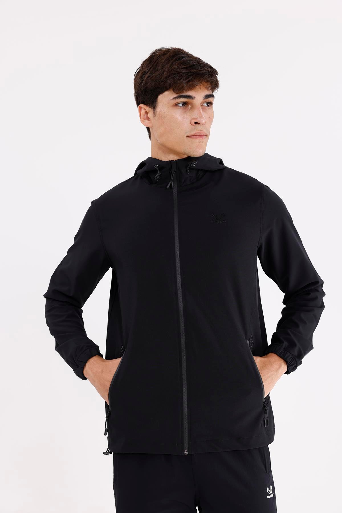Boncuk İşleme Detaylı Rahat Kalıp Şehir Stili Kapüşonlu Sweatshirt