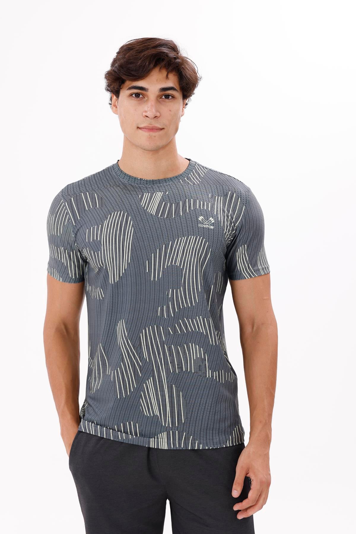 Denim Spirit Yazı Baskılı Rahat Kesim Jarse Kumaş Tişört