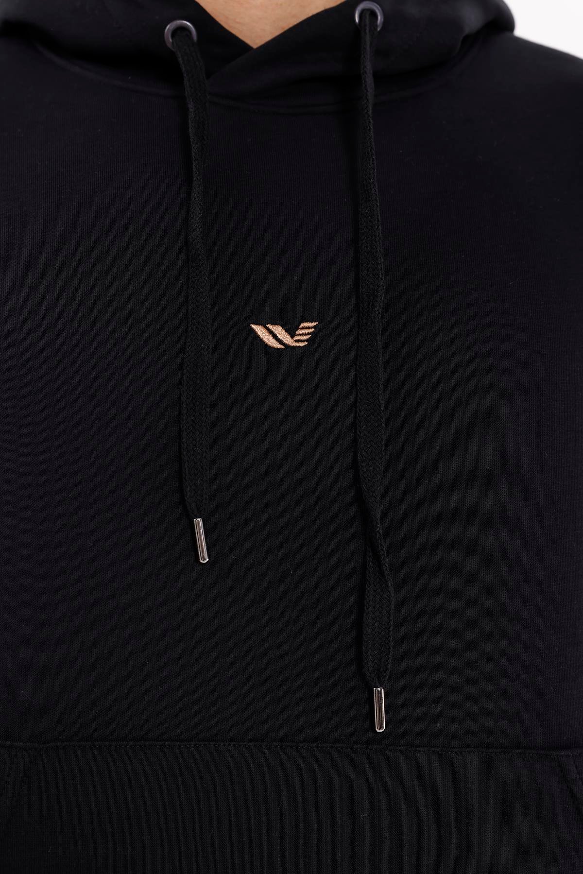 Kanguru Cepli Ayarlanabilir Kapüşonlu Sweatshirt