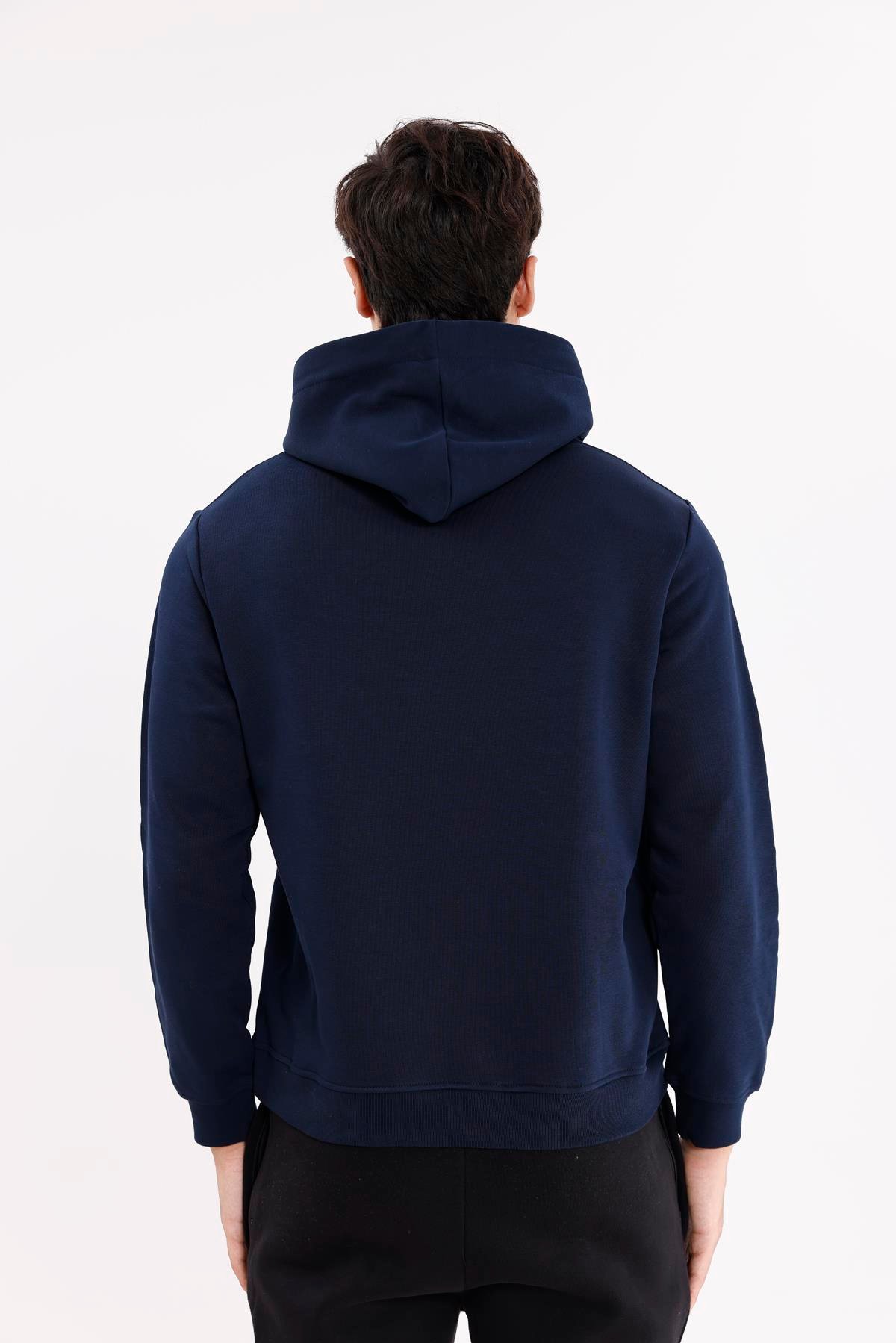 Kanguru Cepli Ayarlanabilir Kapüşonlu Sweatshirt