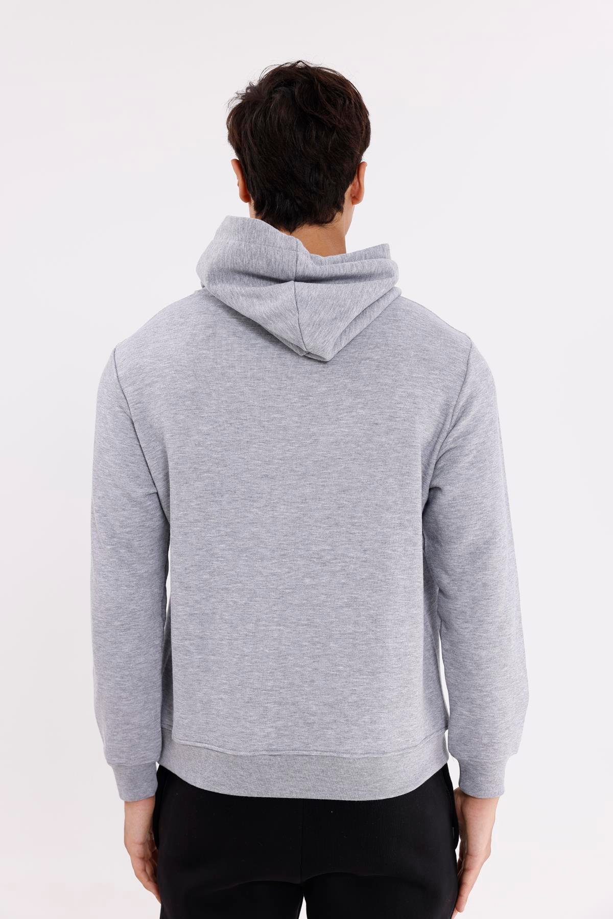 Kanguru Cepli Ayarlanabilir Kapüşonlu Sweatshirt