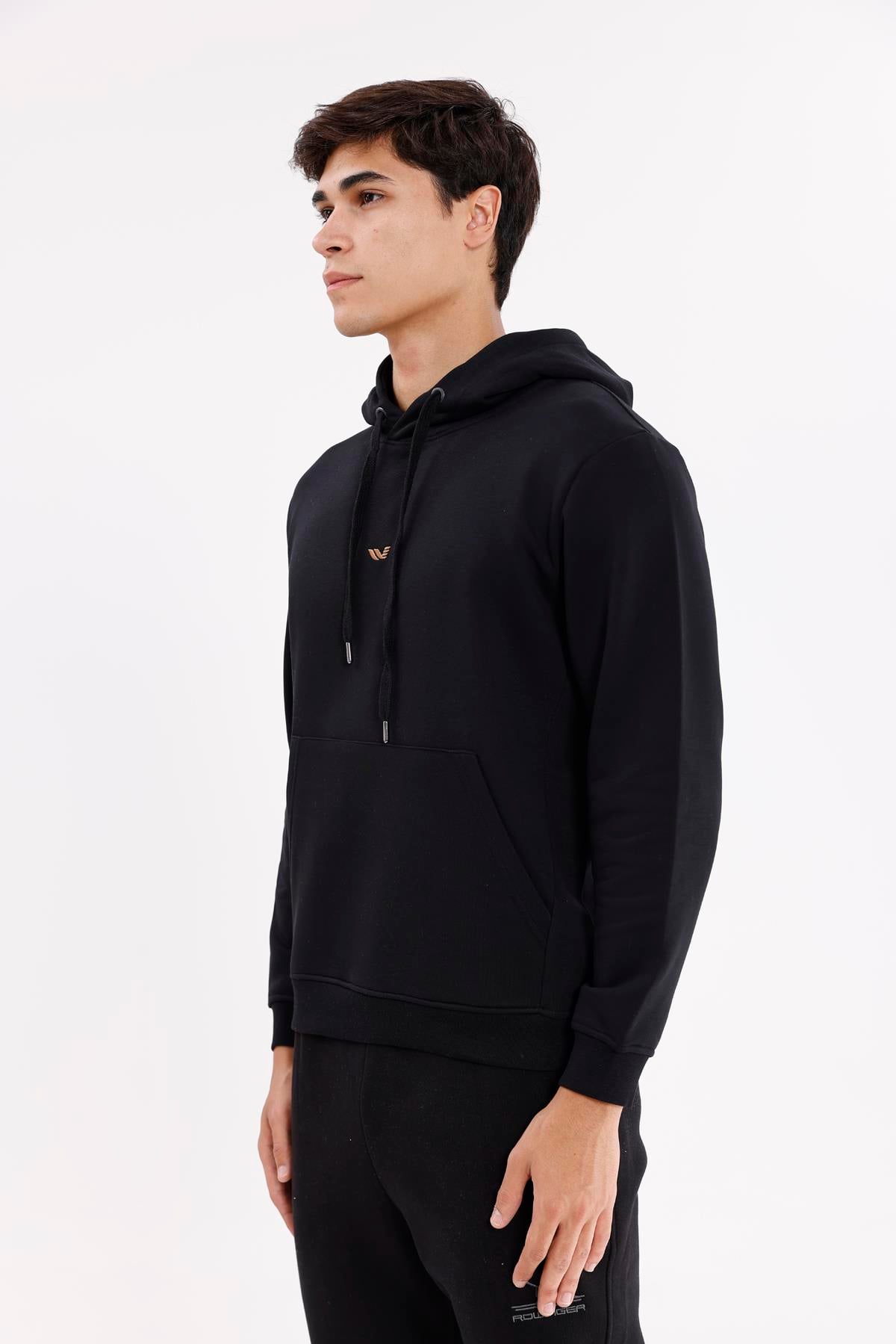 Kanguru Cepli Ayarlanabilir Kapüşonlu Sweatshirt