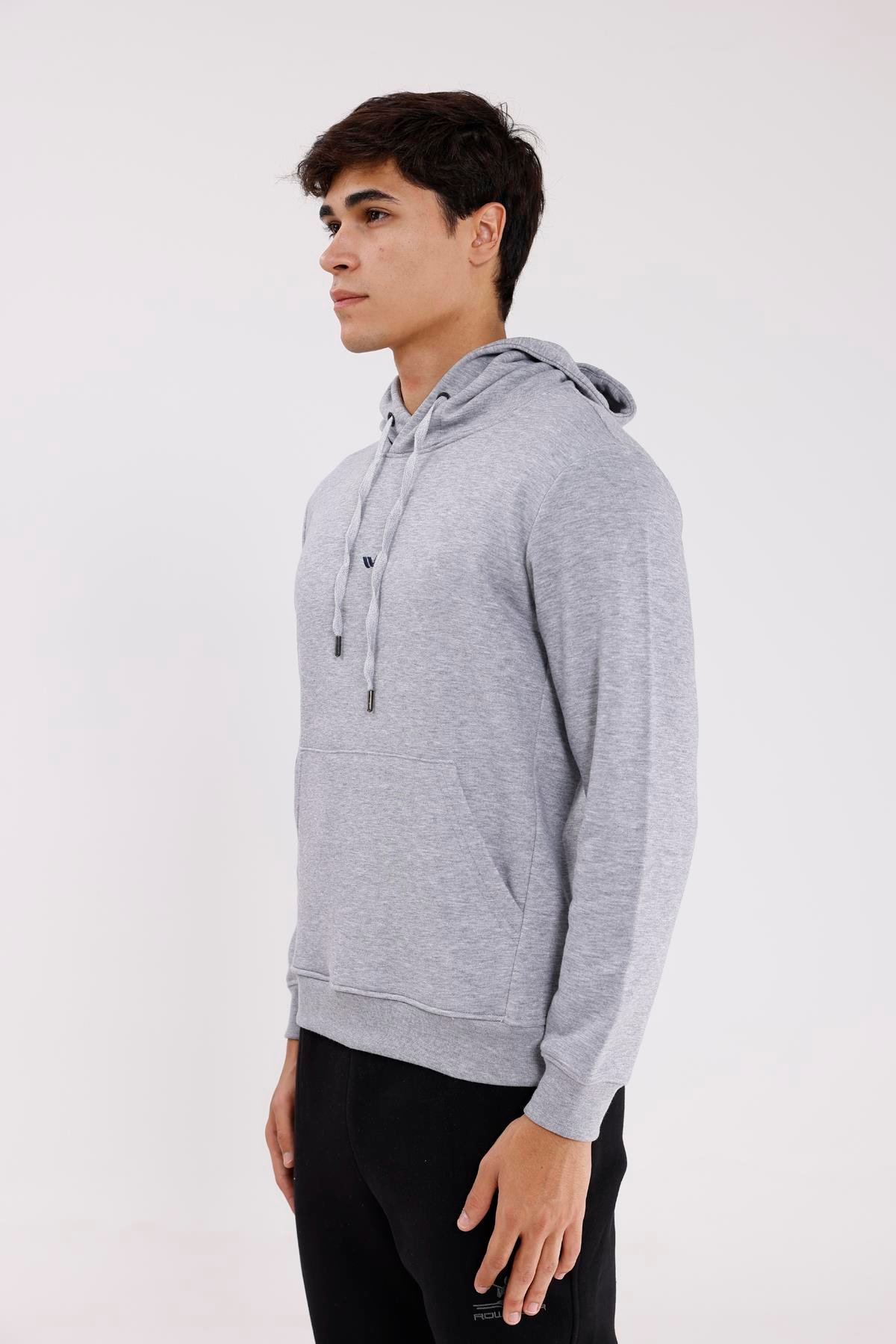 Kanguru Cepli Ayarlanabilir Kapüşonlu Sweatshirt