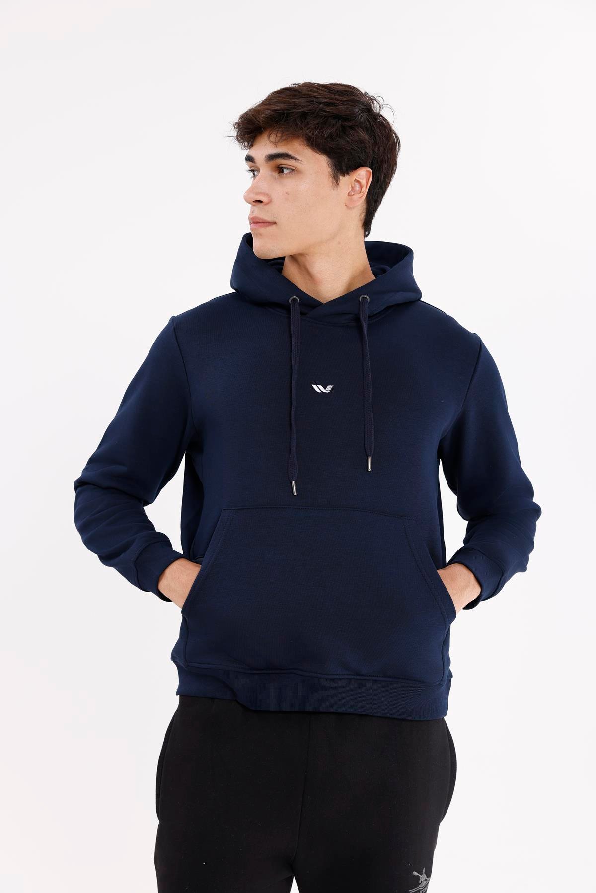 Kanguru Cepli Ayarlanabilir Kapüşonlu Sweatshirt