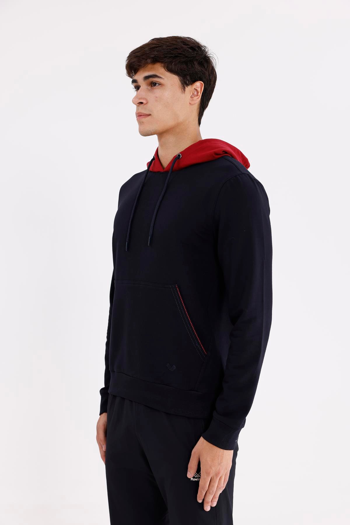 Kanguru Cepli Ayarlanabilir Kordonlu Ribana Manşetli Rahat Kesim Kapüşonlu Sweatshirt