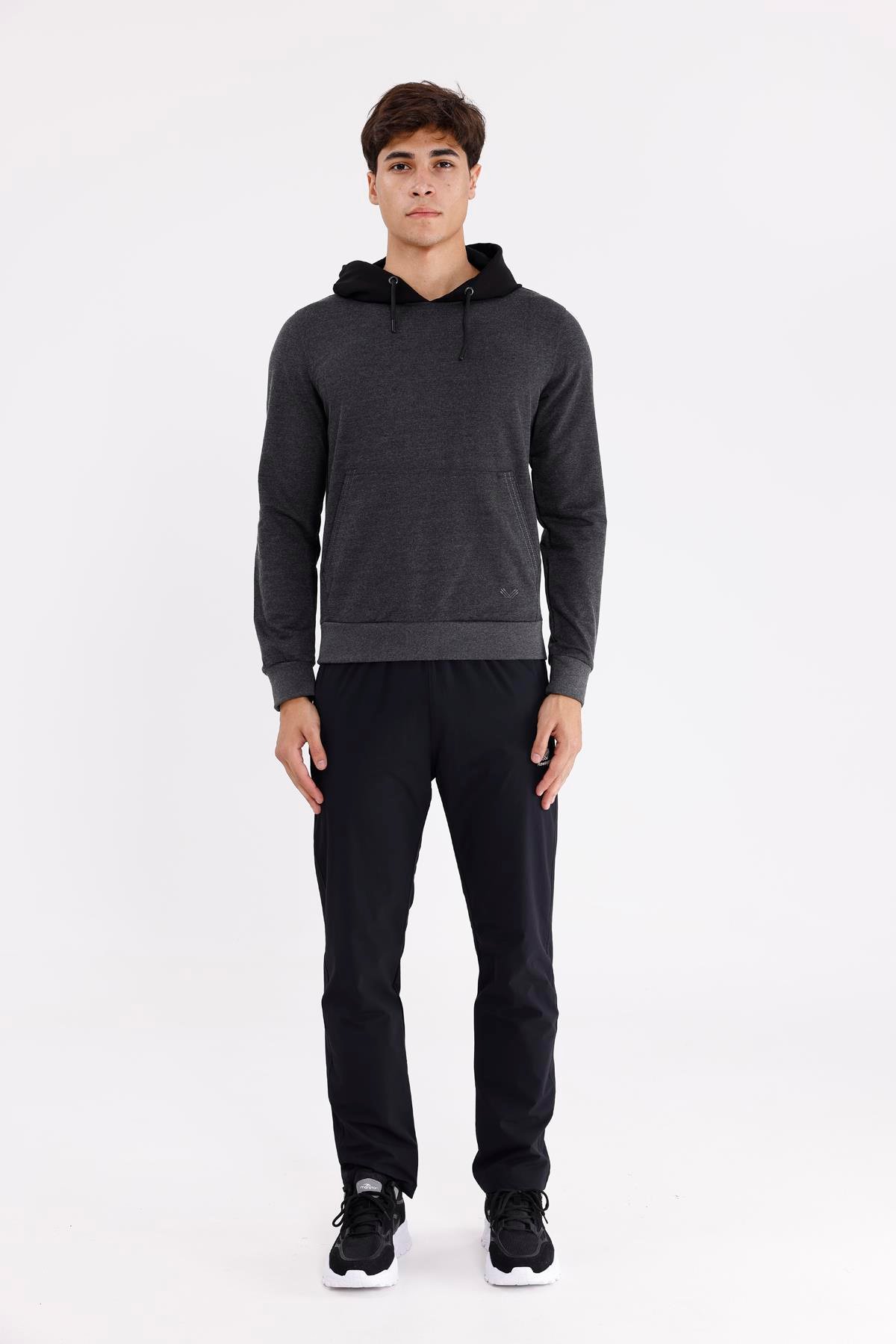 Kanguru Cepli Ayarlanabilir Kordonlu Ribana Manşetli Rahat Kesim Kapüşonlu Sweatshirt