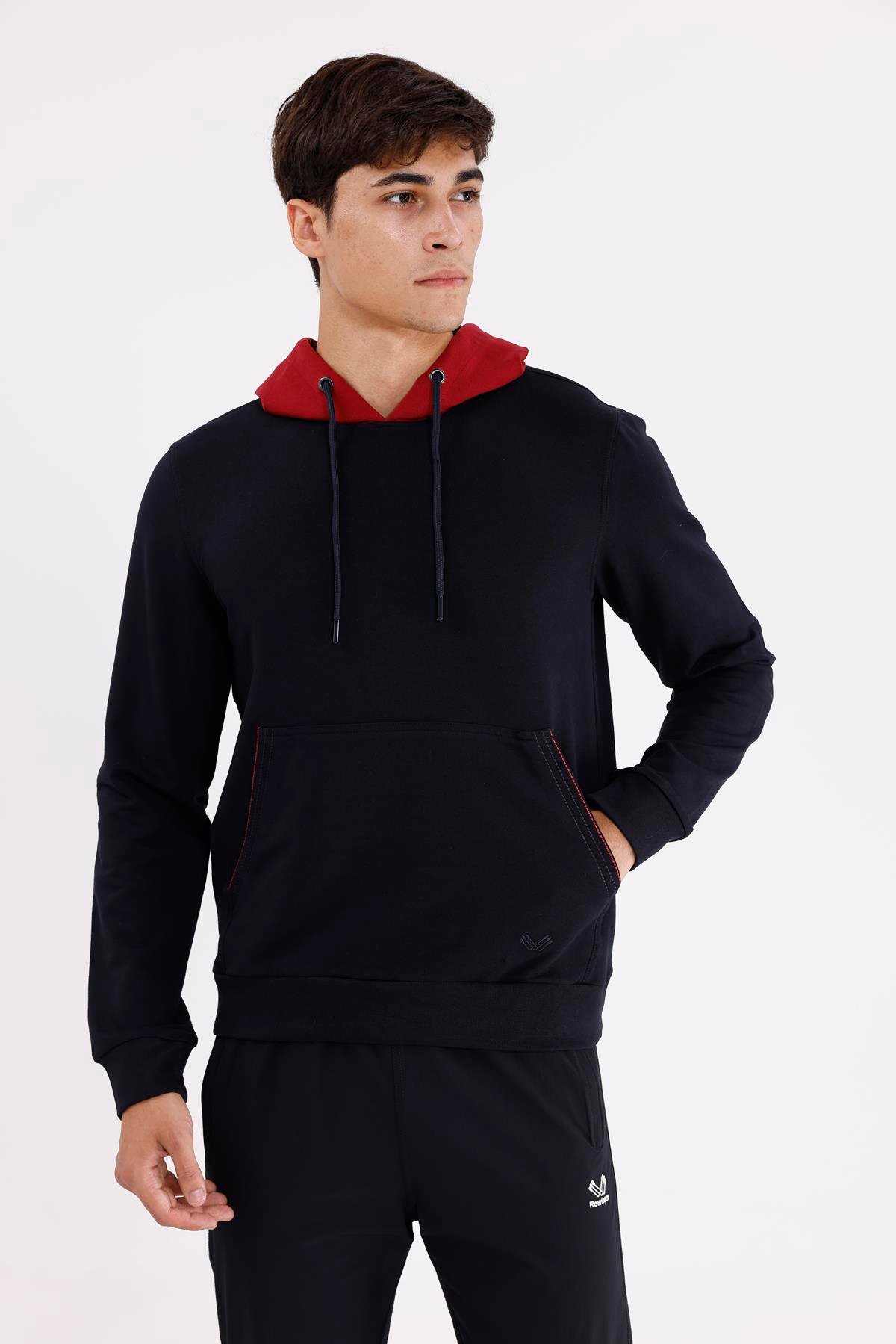 Kanguru Cepli Ayarlanabilir Kordonlu Ribana Manşetli Rahat Kesim Kapüşonlu Sweatshirt