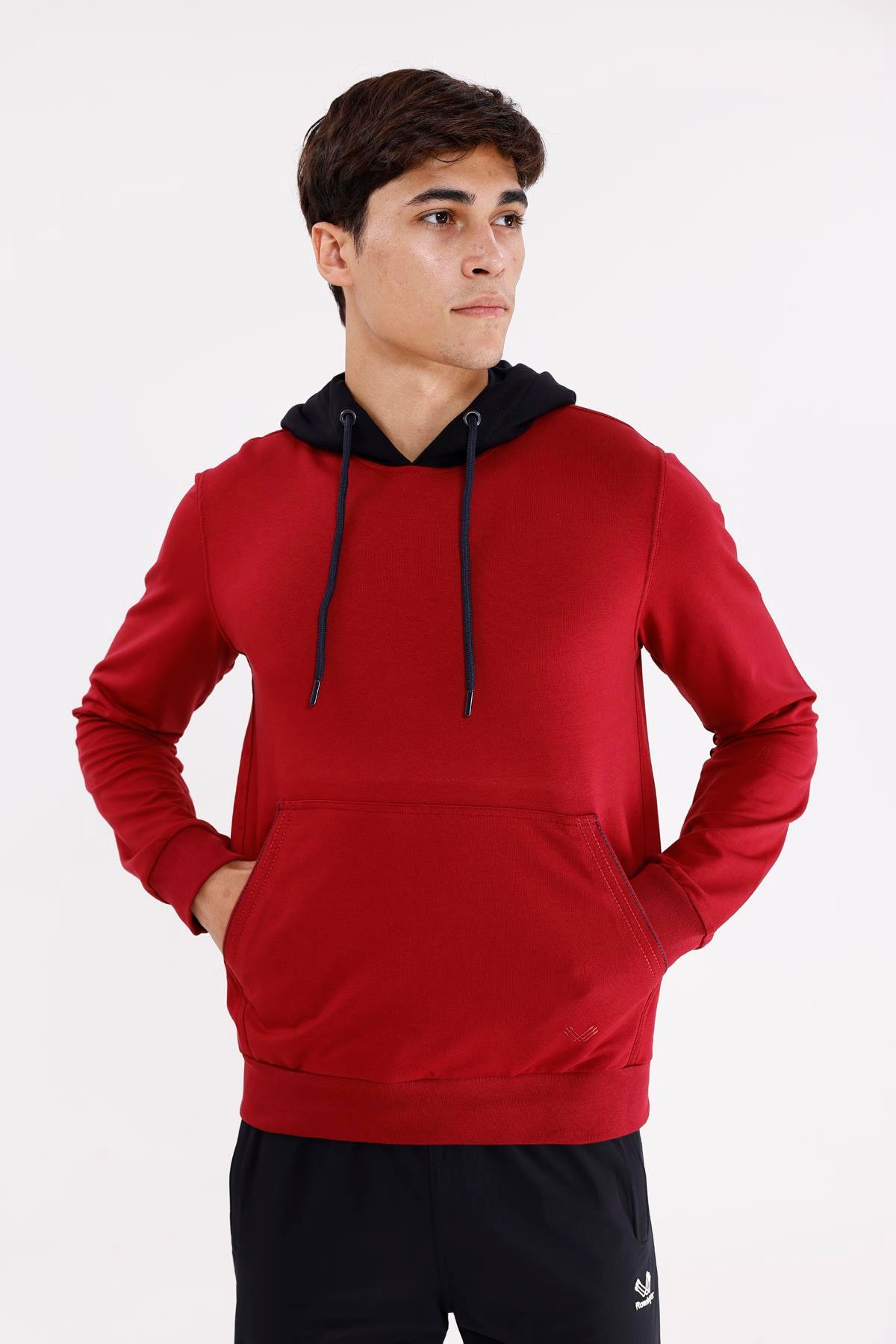 Kanguru Cepli Ayarlanabilir Kordonlu Ribana Manşetli Rahat Kesim Kapüşonlu Sweatshirt