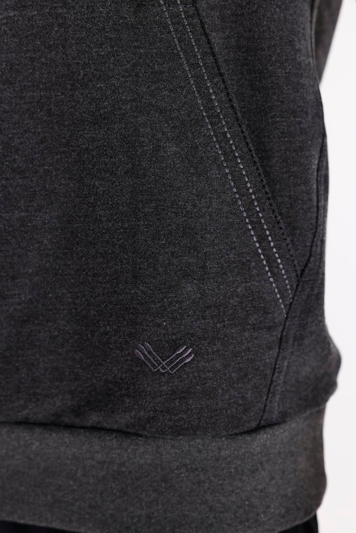 Kanguru Cepli Ayarlanabilir Kordonlu Ribana Manşetli Rahat Kesim Kapüşonlu Sweatshirt