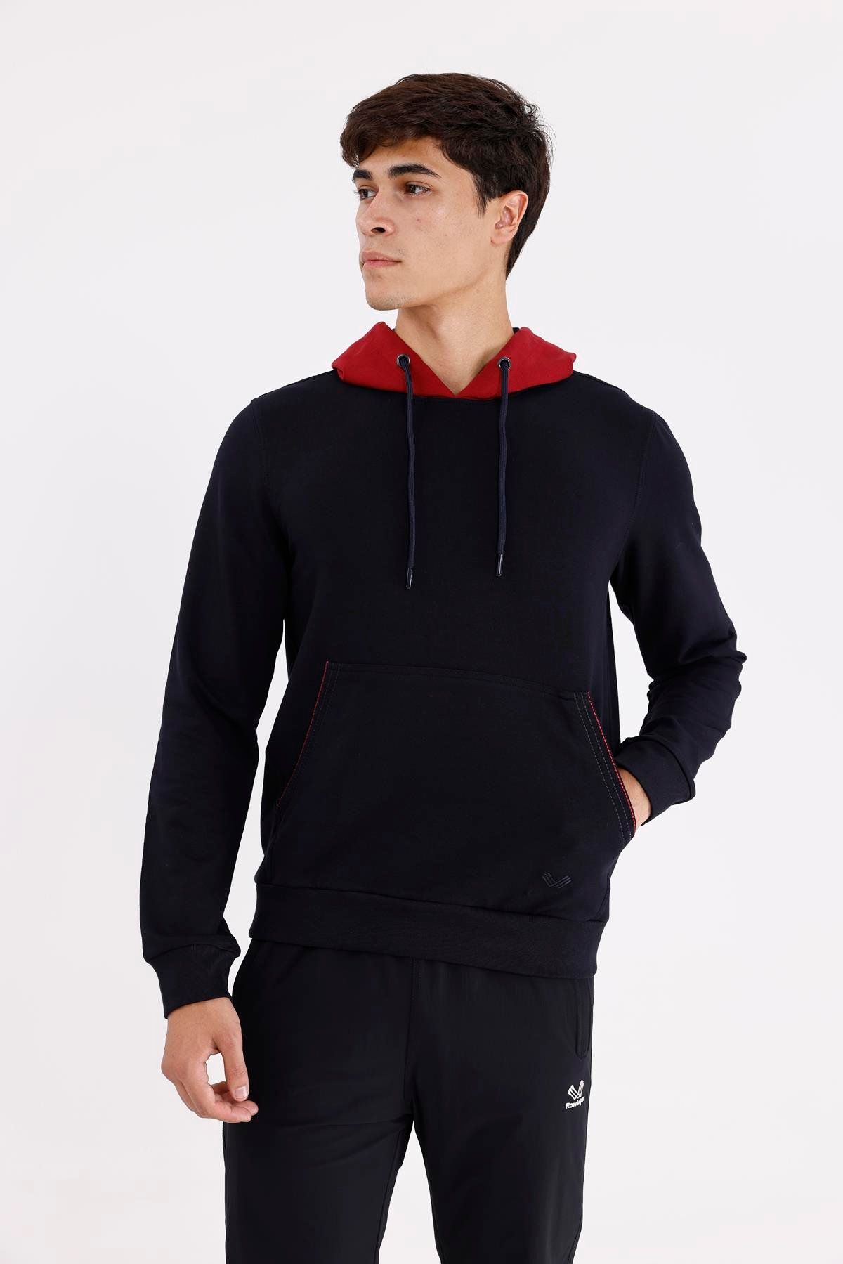 Kanguru Cepli Ayarlanabilir Kordonlu Ribana Manşetli Rahat Kesim Kapüşonlu Sweatshirt