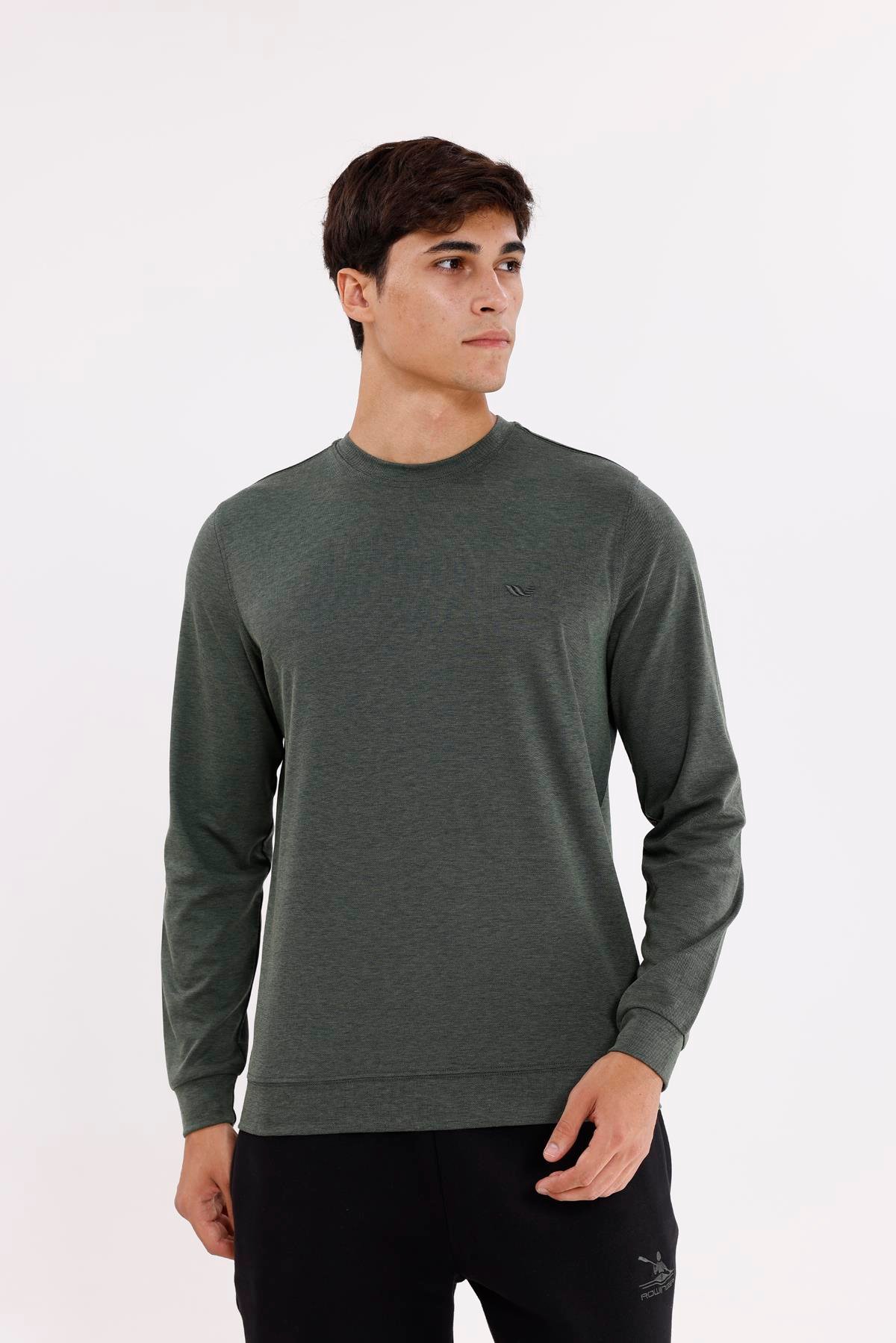 Merserize Efektli Yumuşak Doku Ayarlanabilir Kapüşonlu Rahat Kalıp Kapüşonlu Sweatshirt