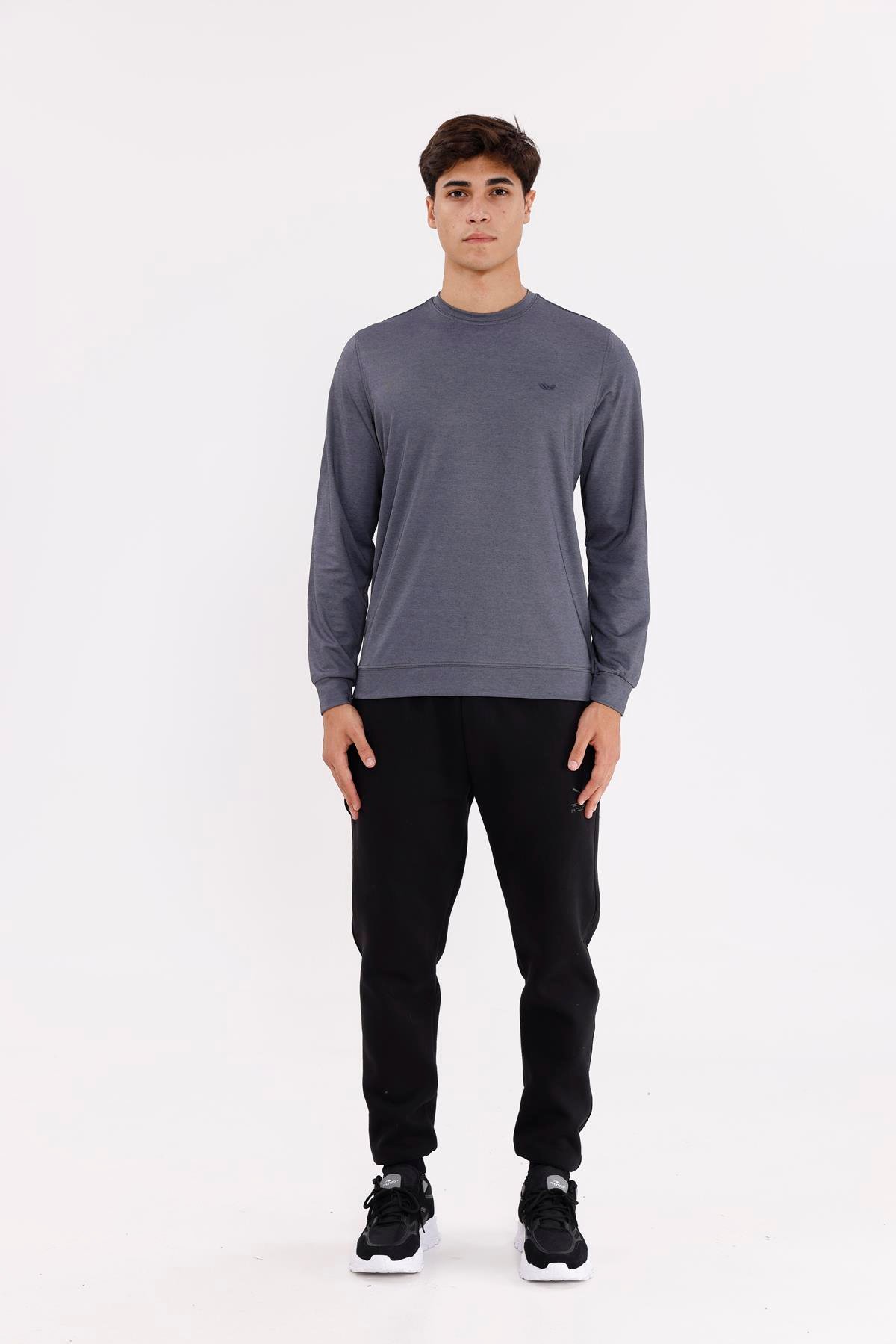 Merserize Efektli Yumuşak Doku Ayarlanabilir Kapüşonlu Rahat Kalıp Kapüşonlu Sweatshirt