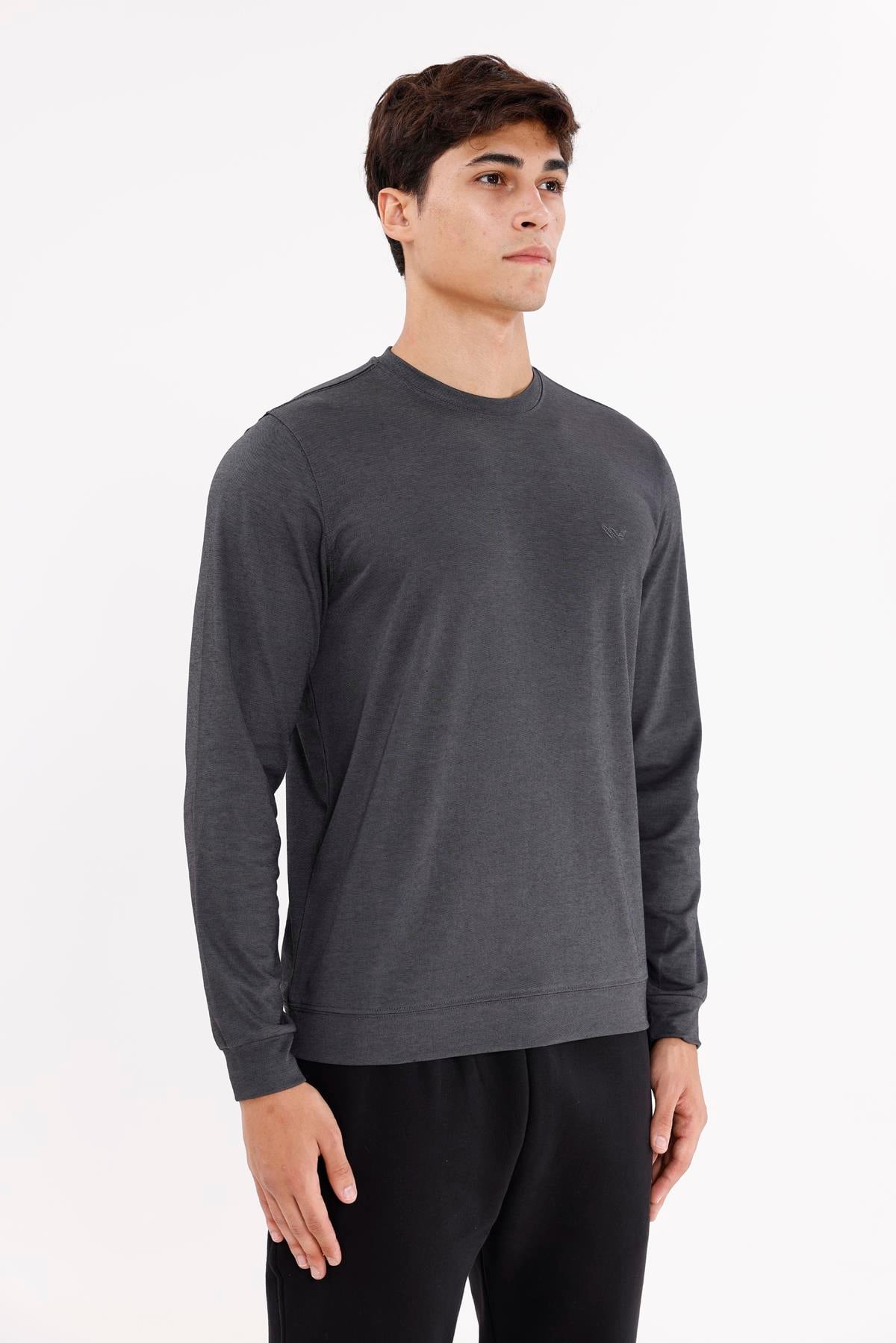 Merserize Efektli Yumuşak Doku Ayarlanabilir Kapüşonlu Rahat Kalıp Kapüşonlu Sweatshirt