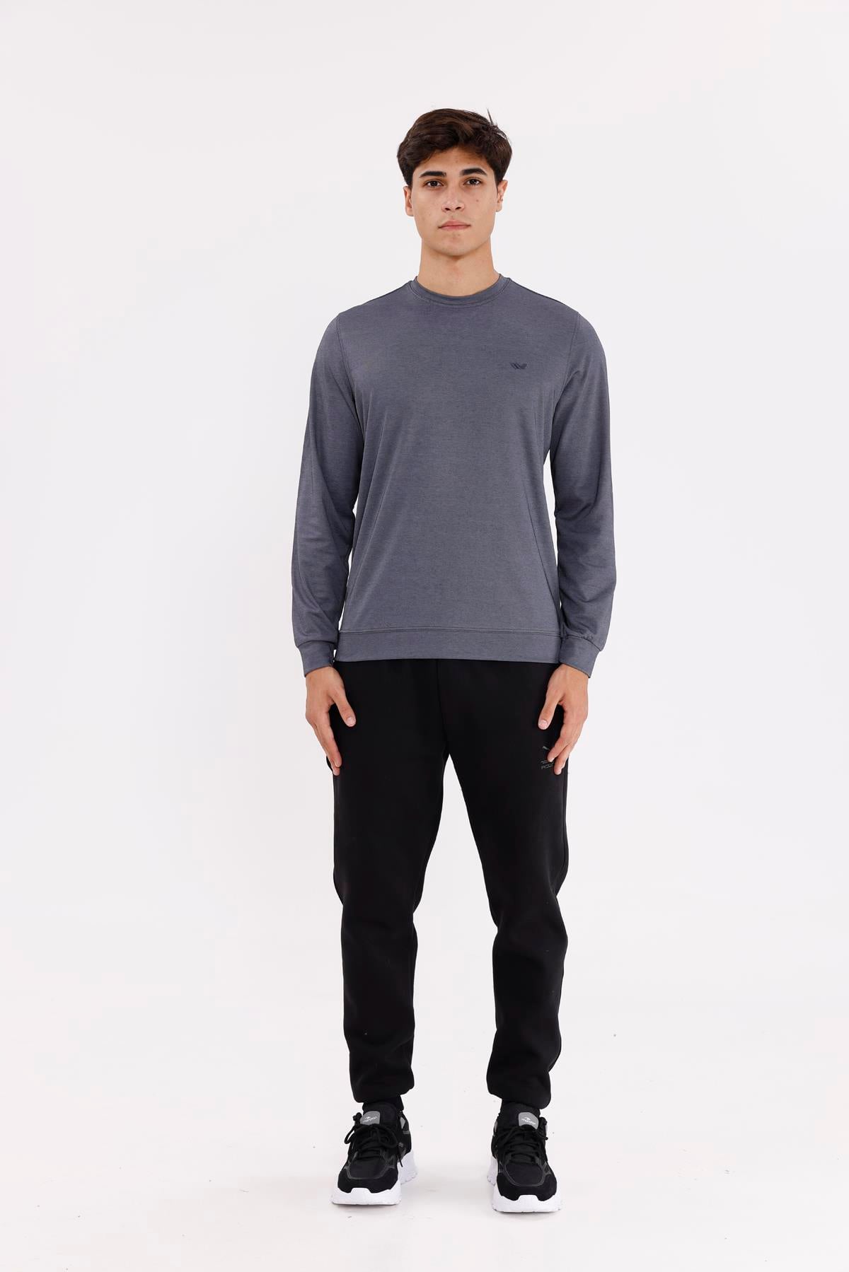 Merserize Efektli Yumuşak Doku Ayarlanabilir Kapüşonlu Rahat Kalıp Kapüşonlu Sweatshirt