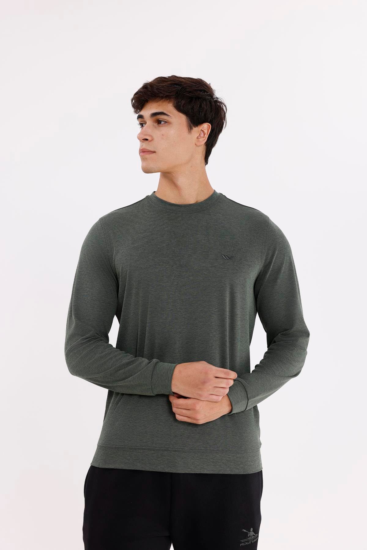 Merserize Efektli Yumuşak Doku Ayarlanabilir Kapüşonlu Rahat Kalıp Kapüşonlu Sweatshirt