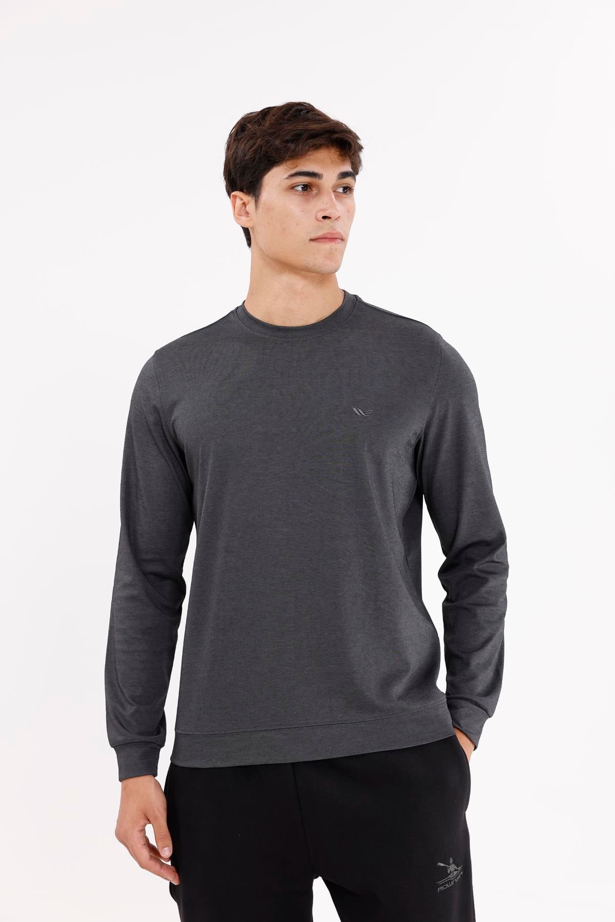 Merserize Efektli Yumuşak Doku Ayarlanabilir Kapüşonlu Rahat Kalıp Kapüşonlu Sweatshirt