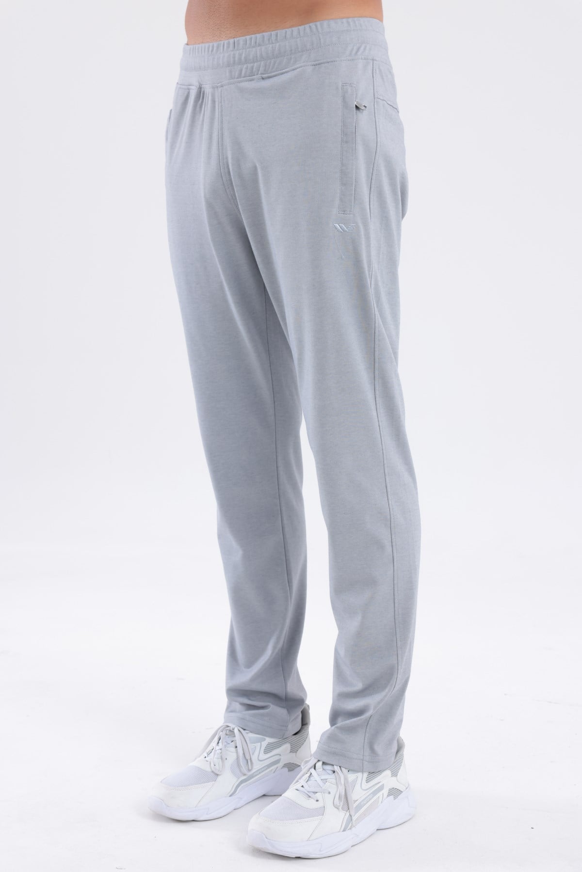 Merserize Premium Dokulu Fermuarlı Cepli Düz Paça Erkek Spor Pantolon Eşofman Altı