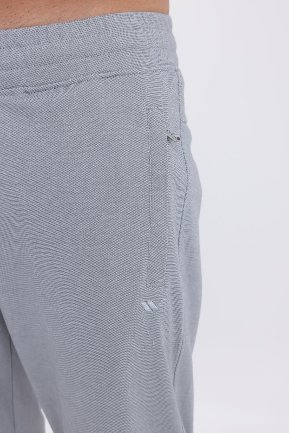 Merserize Premium Dokulu Fermuarlı Cepli Düz Paça Erkek Spor Pantolon Eşofman Altı
