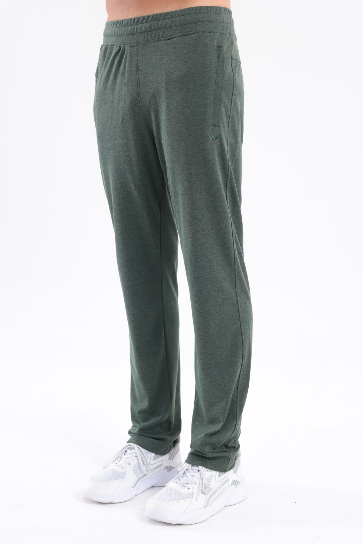 Merserize Premium Dokulu Fermuarlı Cepli Düz Paça Erkek Spor Pantolon Eşofman Altı