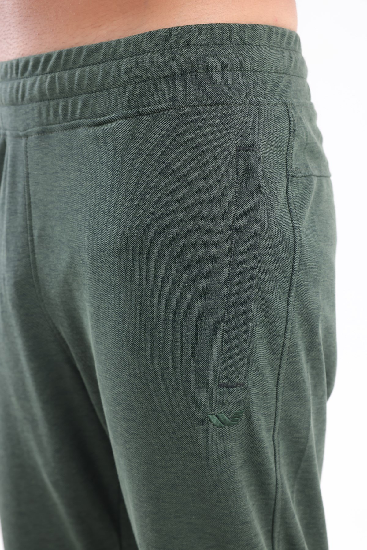 Merserize Premium Dokulu Fermuarlı Cepli Düz Paça Erkek Spor Pantolon Eşofman Altı