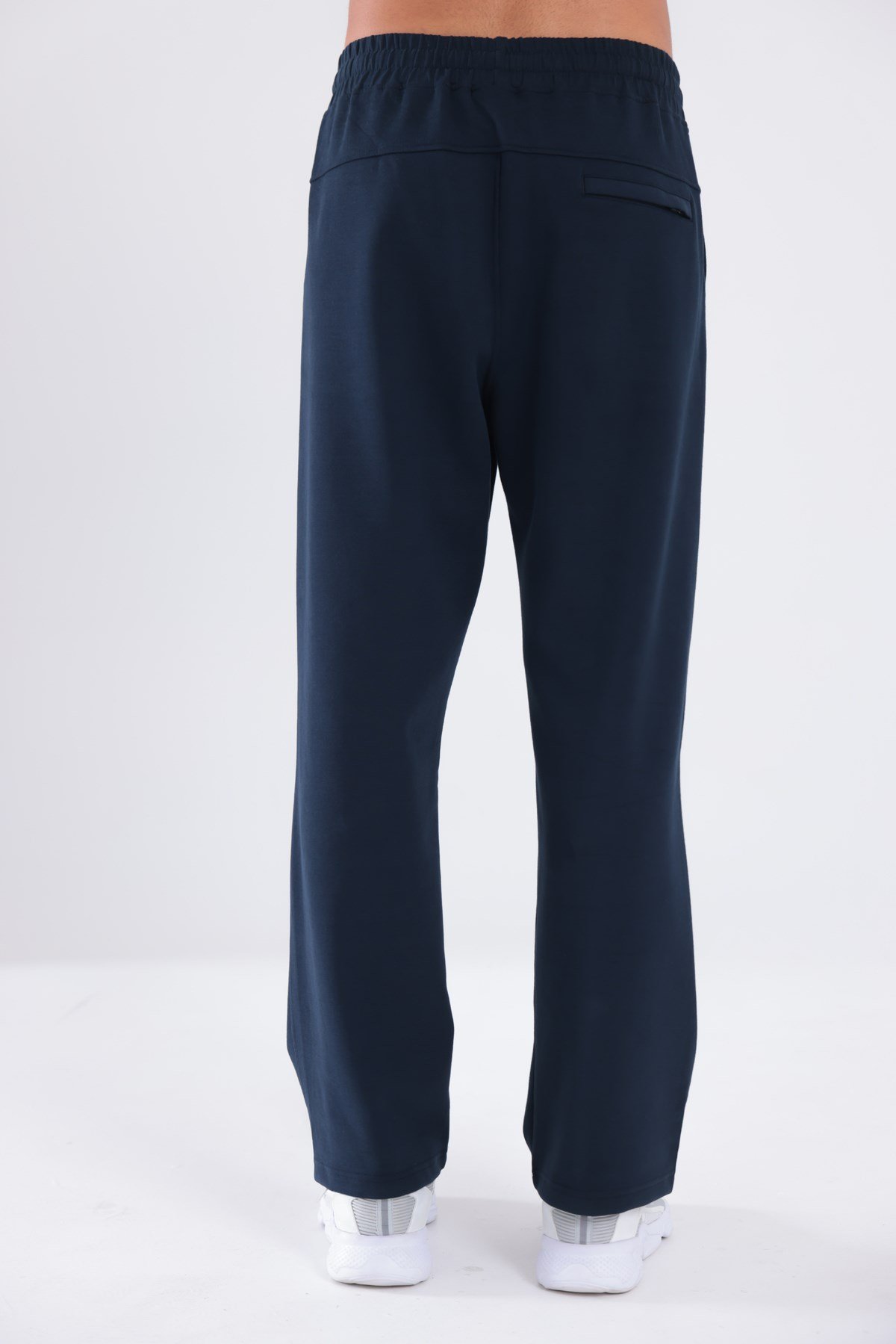 Modal Karışımlı Geniş Paça Fermuarlı Cepli Erkek Spor Eşofman Altı