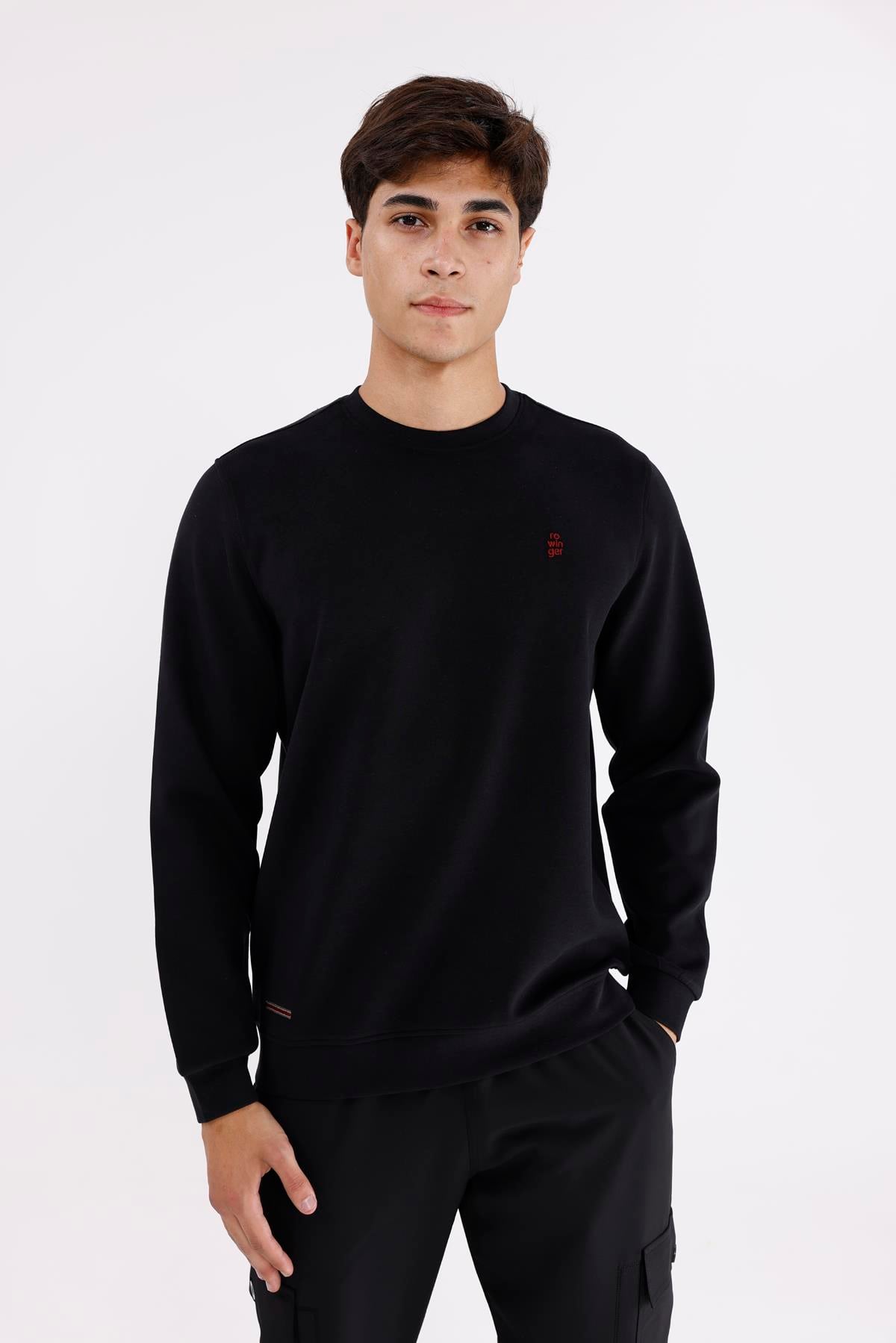 Modal Karışımlı Yumuşak Dokulu Rahat Kalıp Esnek Kullanım Sunan Sweatshirt