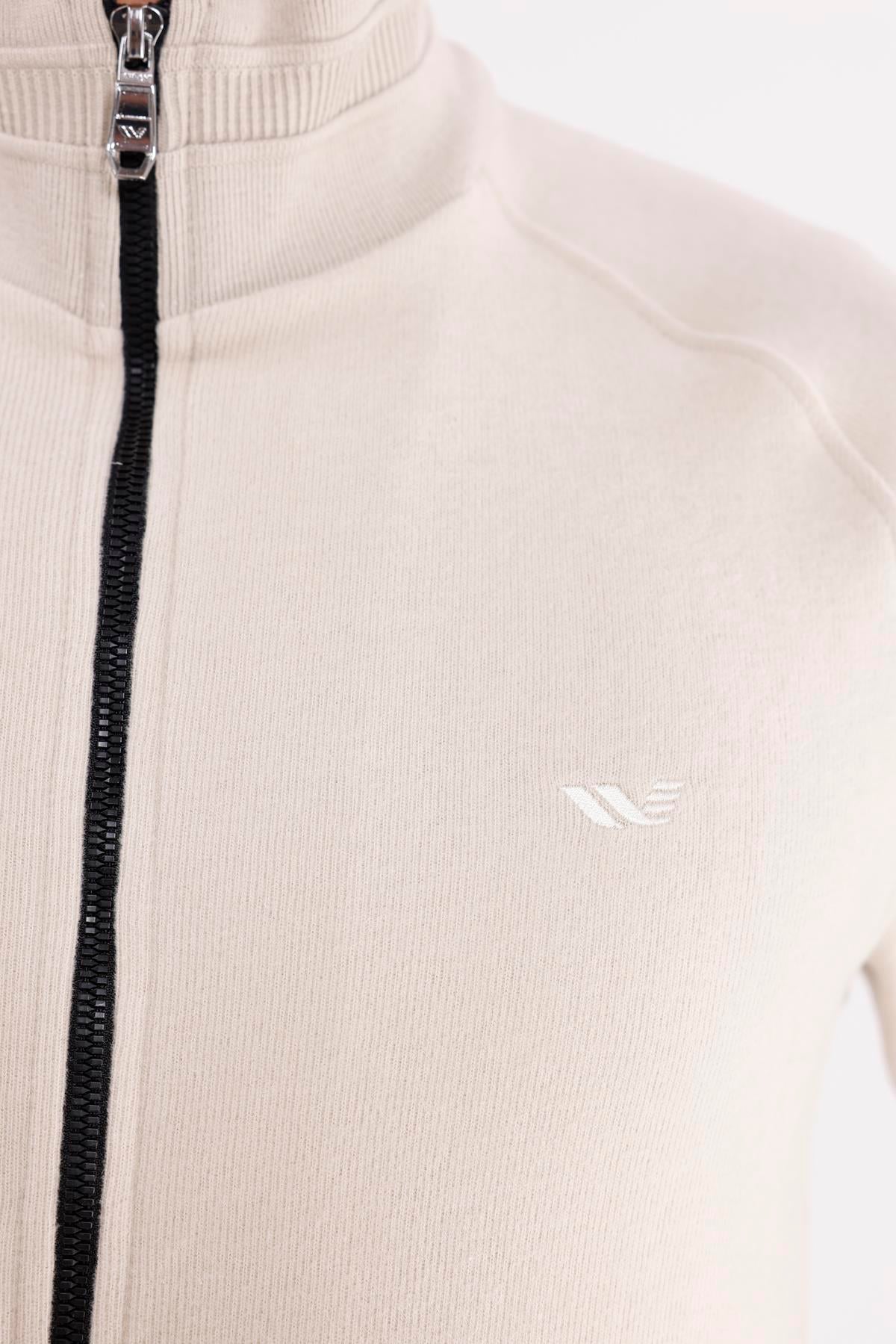 Polo Yaka Rahat Kalıp Selanik Yapıda Mevsimlik Spor Görünümlü Sweatshirt