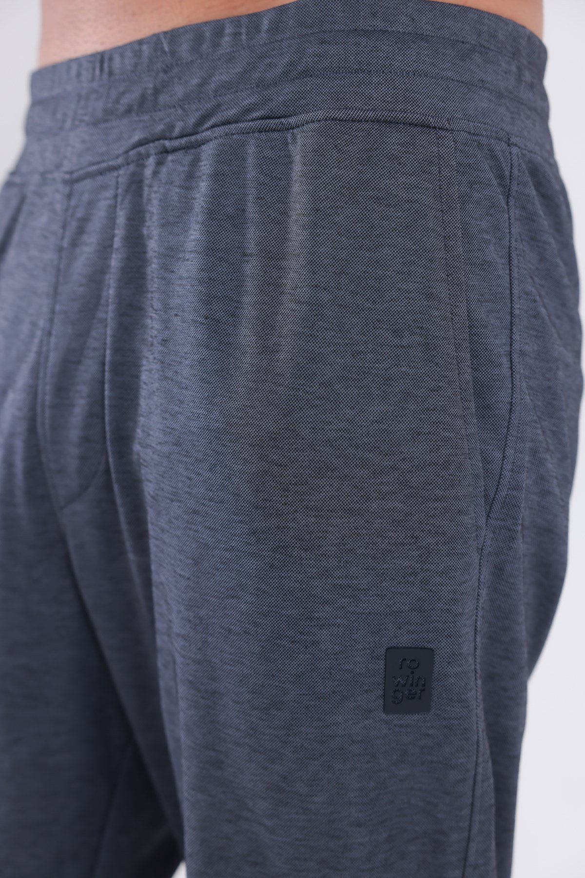 Premium Merserize Kumaş Logolu Lastikli Paça Jogger Erkek Eşofman Altı