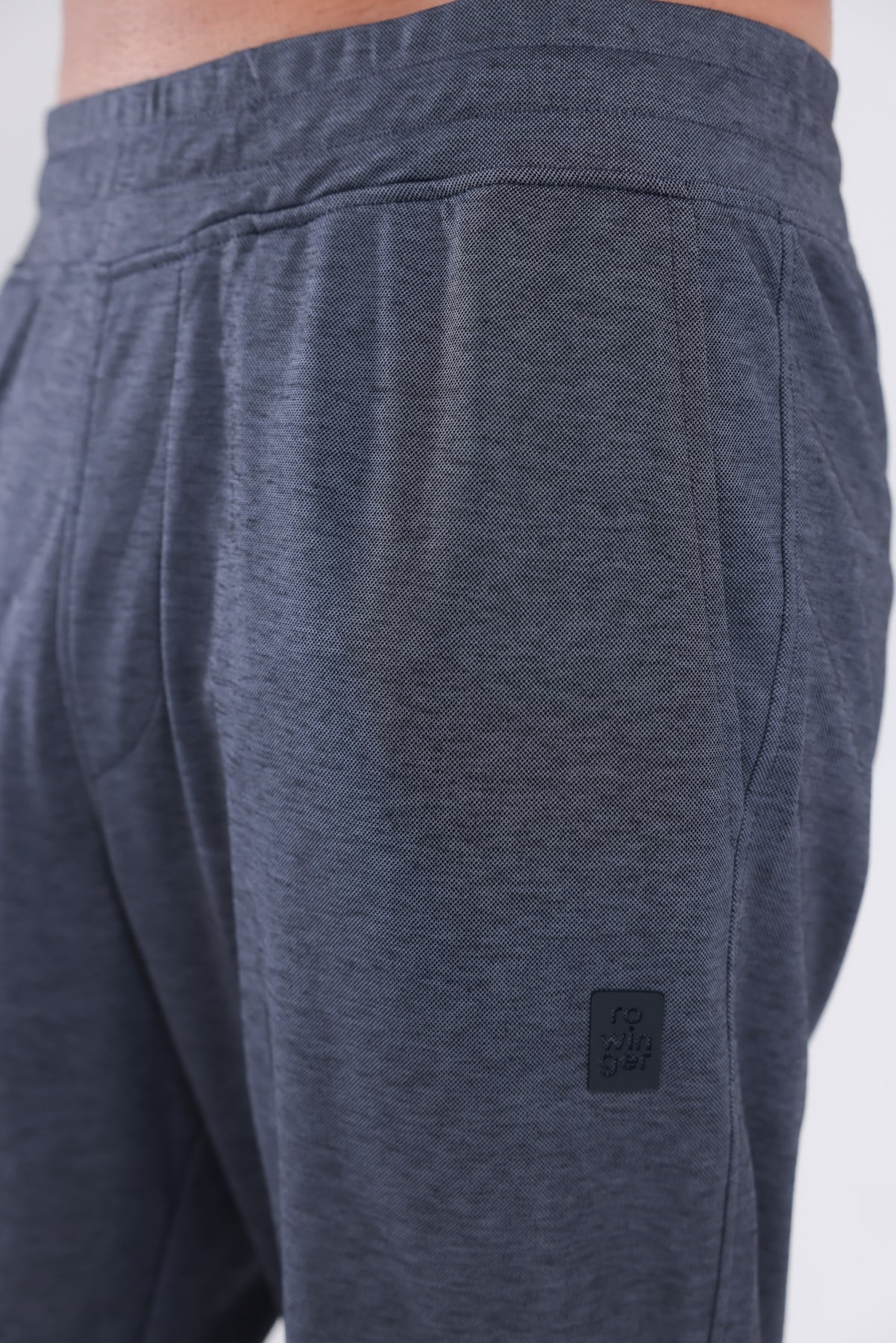 Premium Merserize Kumaş Logolu Lastikli Paça Jogger Erkek Eşofman Altı
