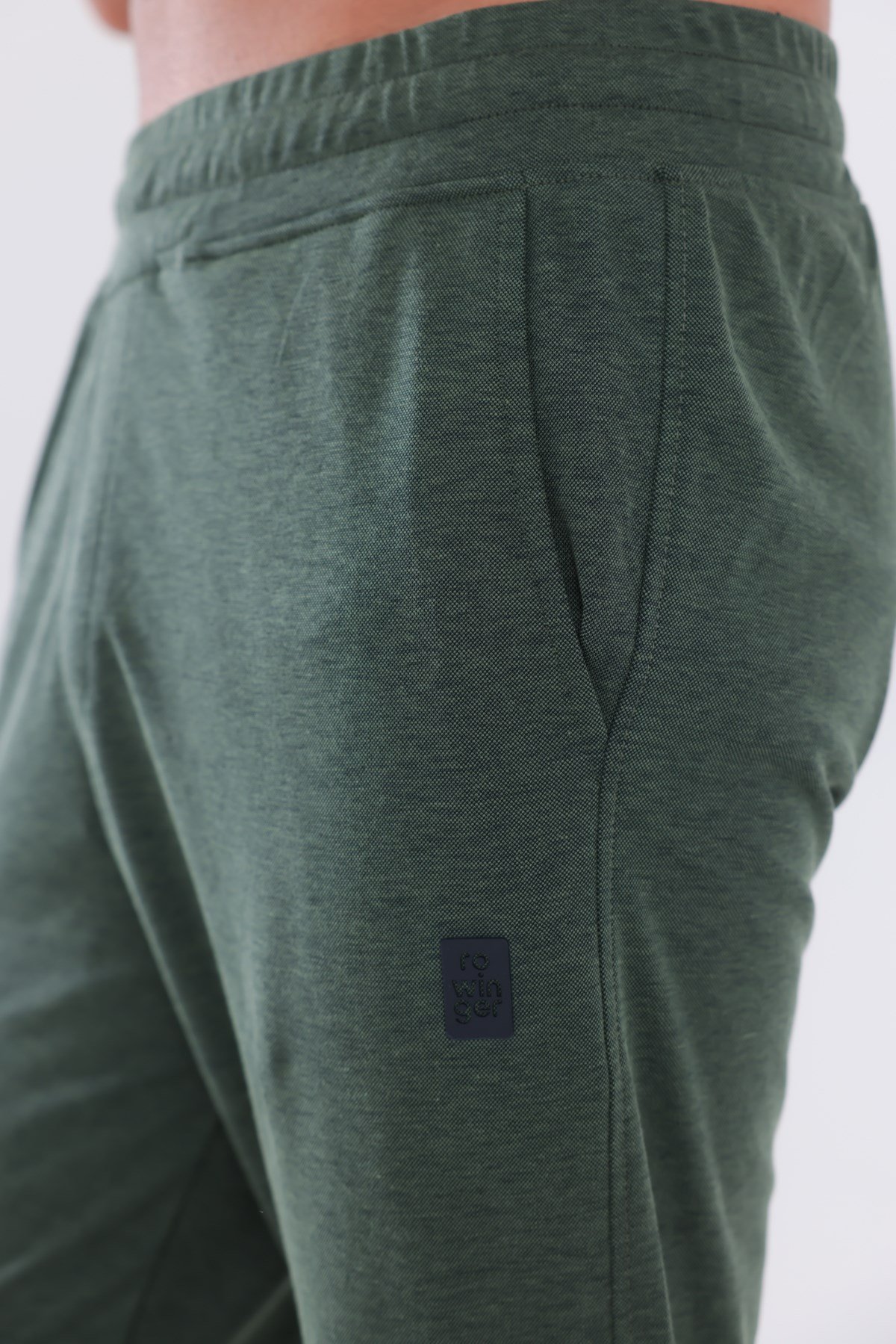 Premium Merserize Kumaş Logolu Lastikli Paça Jogger Erkek Eşofman Altı