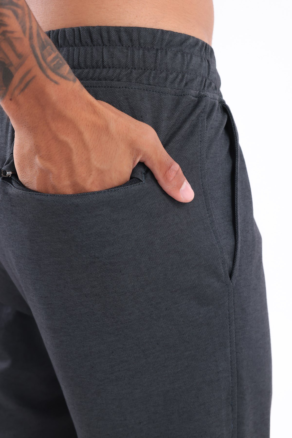 Premium Merserize Örme Kumaş Lastikli Paça Erkek Pantolon Eşofman Altı