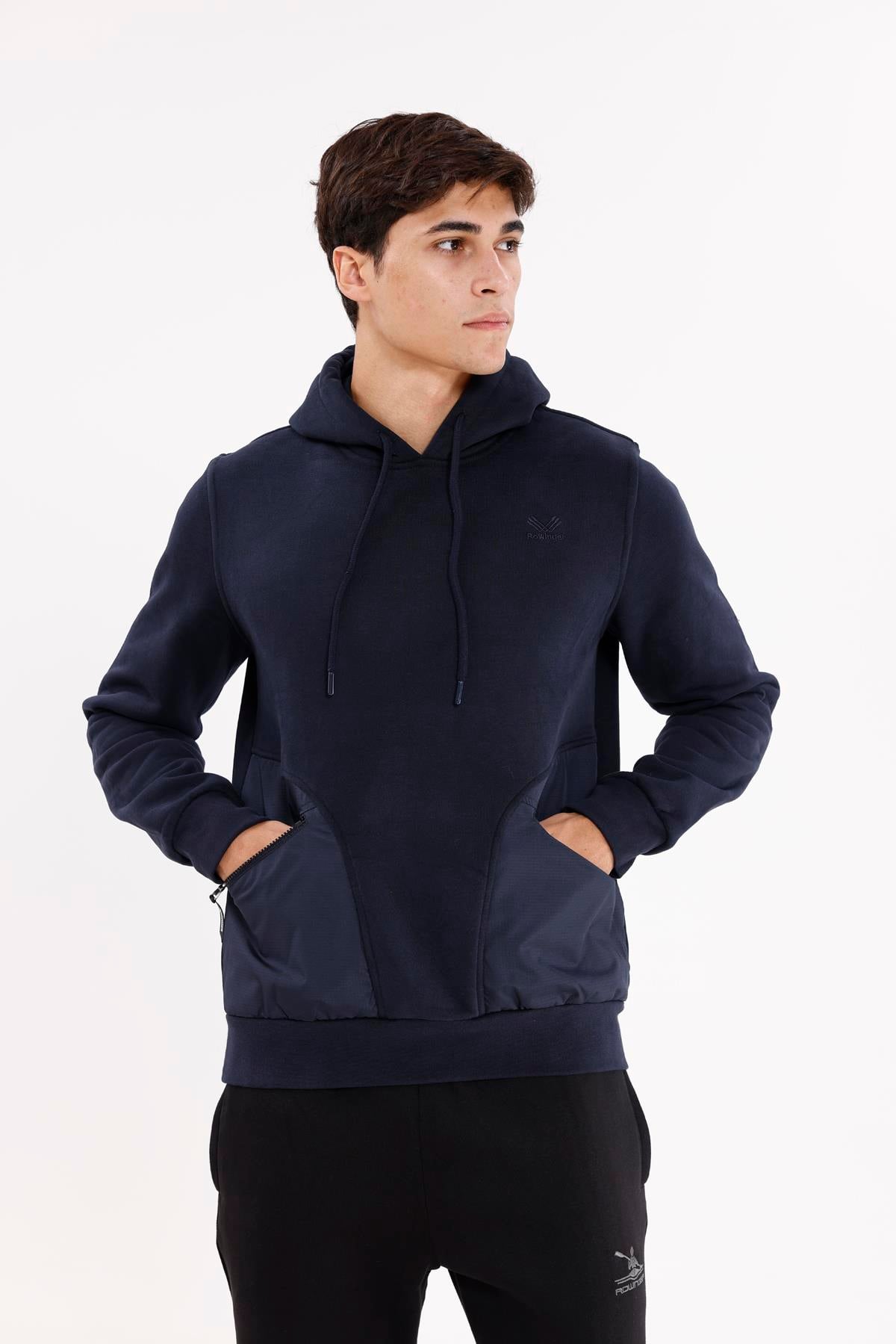 Rahat Kalıp Yumuşak İç Yüzeyli Kordonlu Kapüşonlu Sweatshirt