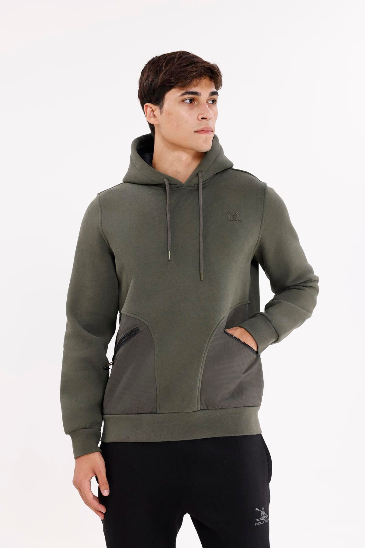 Rahat Kalıp Yumuşak İç Yüzeyli Kordonlu Kapüşonlu Sweatshirt