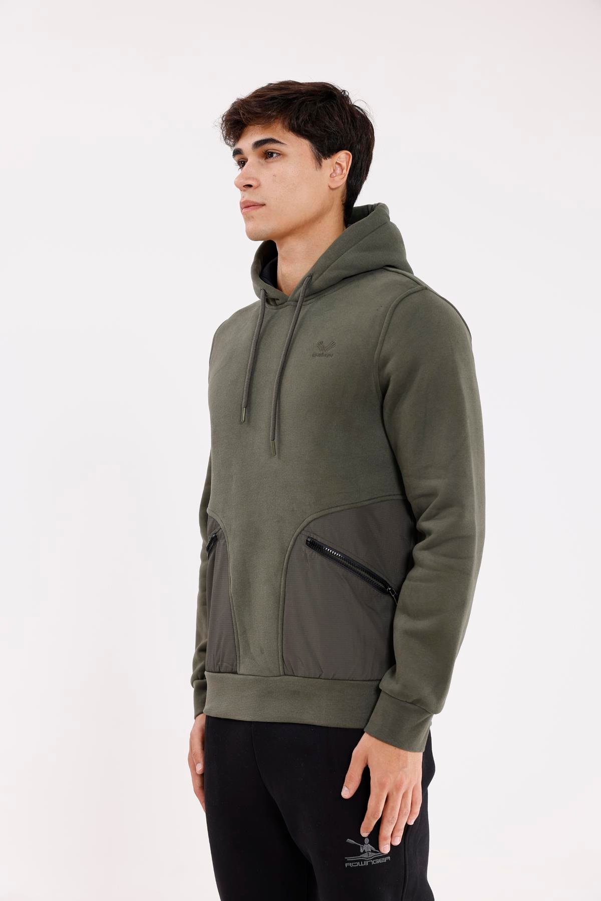 Rahat Kalıp Yumuşak İç Yüzeyli Kordonlu Kapüşonlu Sweatshirt