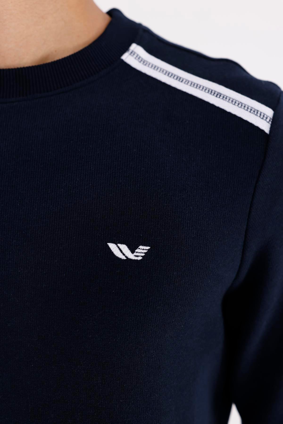 Selanik Kumaş Yapılı Esnek Manşetli Konforlu Rahat Kesim Sweatshirt