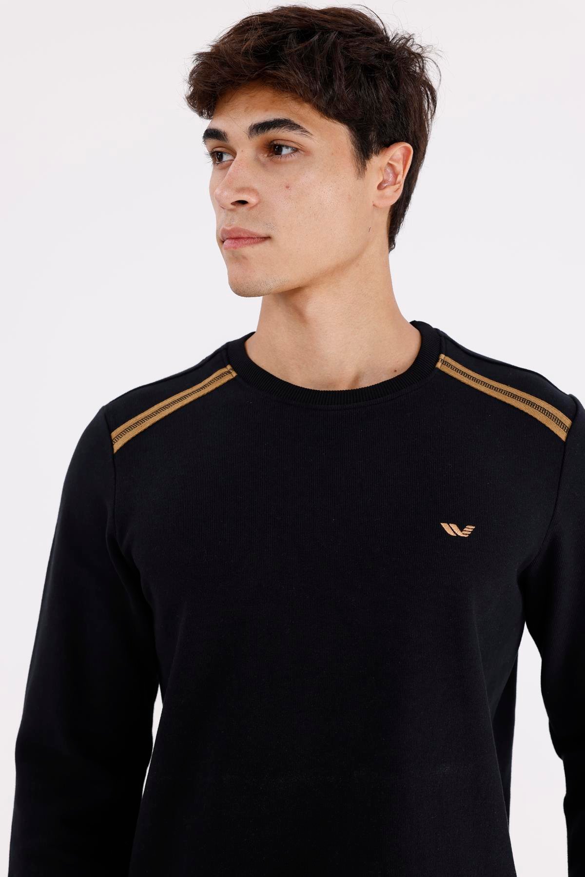 Selanik Kumaş Yapılı Esnek Manşetli Konforlu Rahat Kesim Sweatshirt