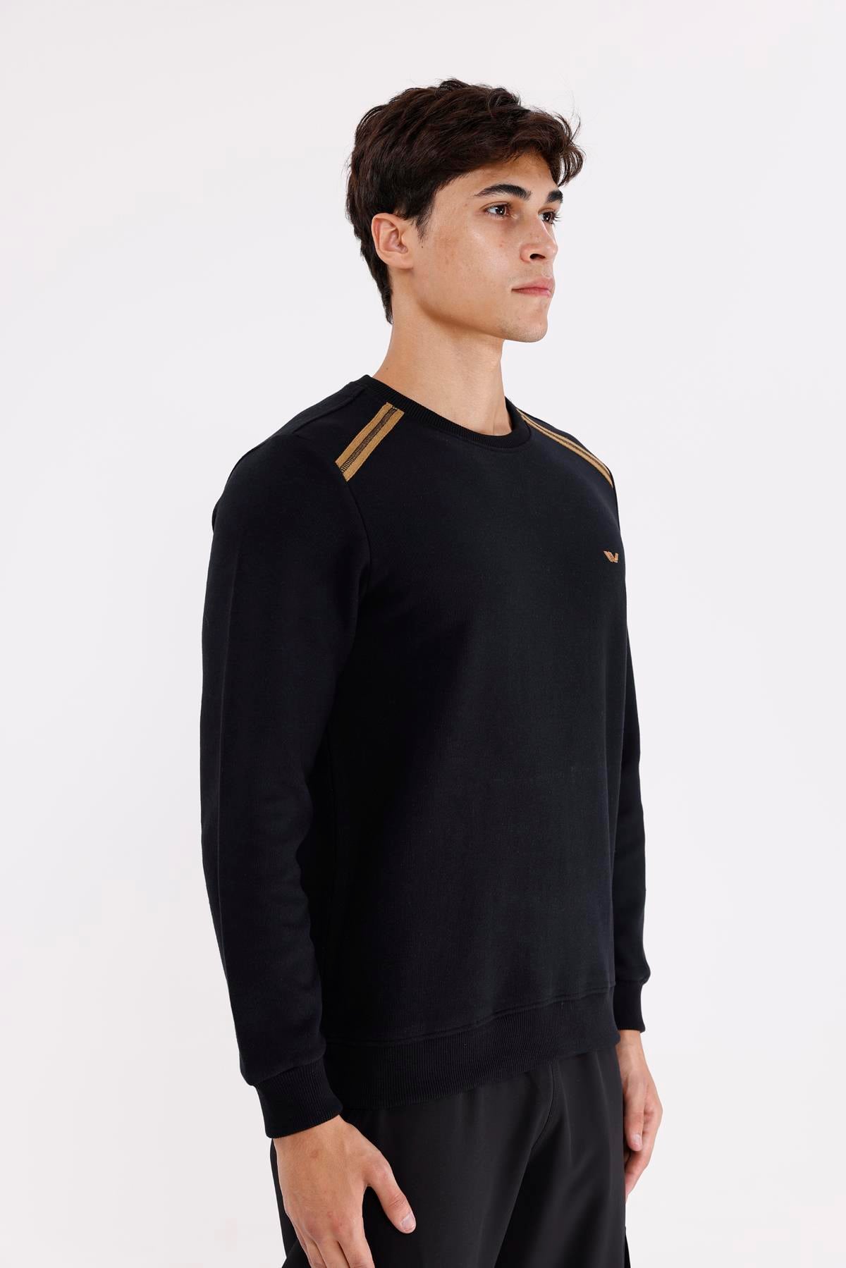 Selanik Kumaş Yapılı Esnek Manşetli Konforlu Rahat Kesim Sweatshirt