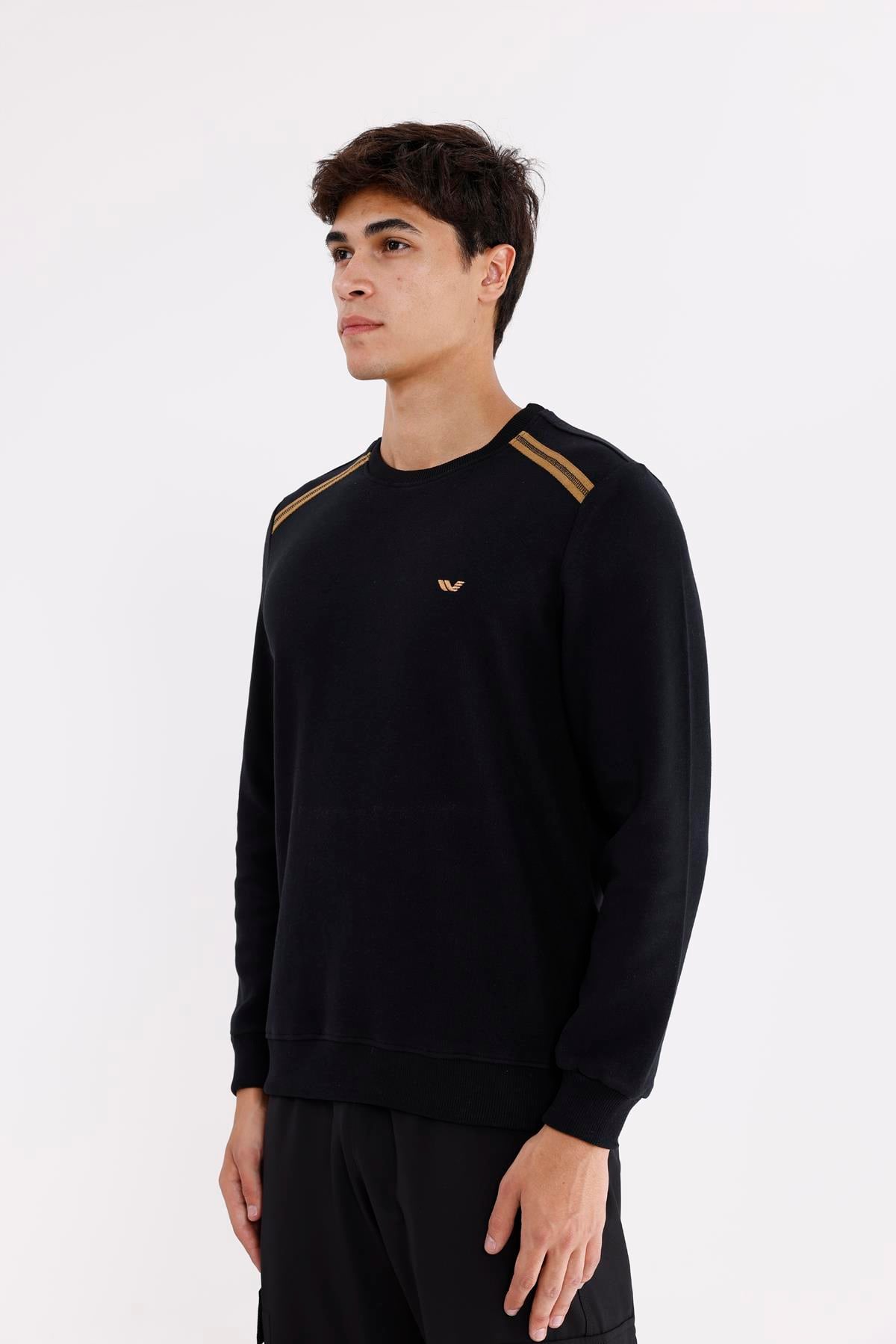 Selanik Kumaş Yapılı Esnek Manşetli Konforlu Rahat Kesim Sweatshirt