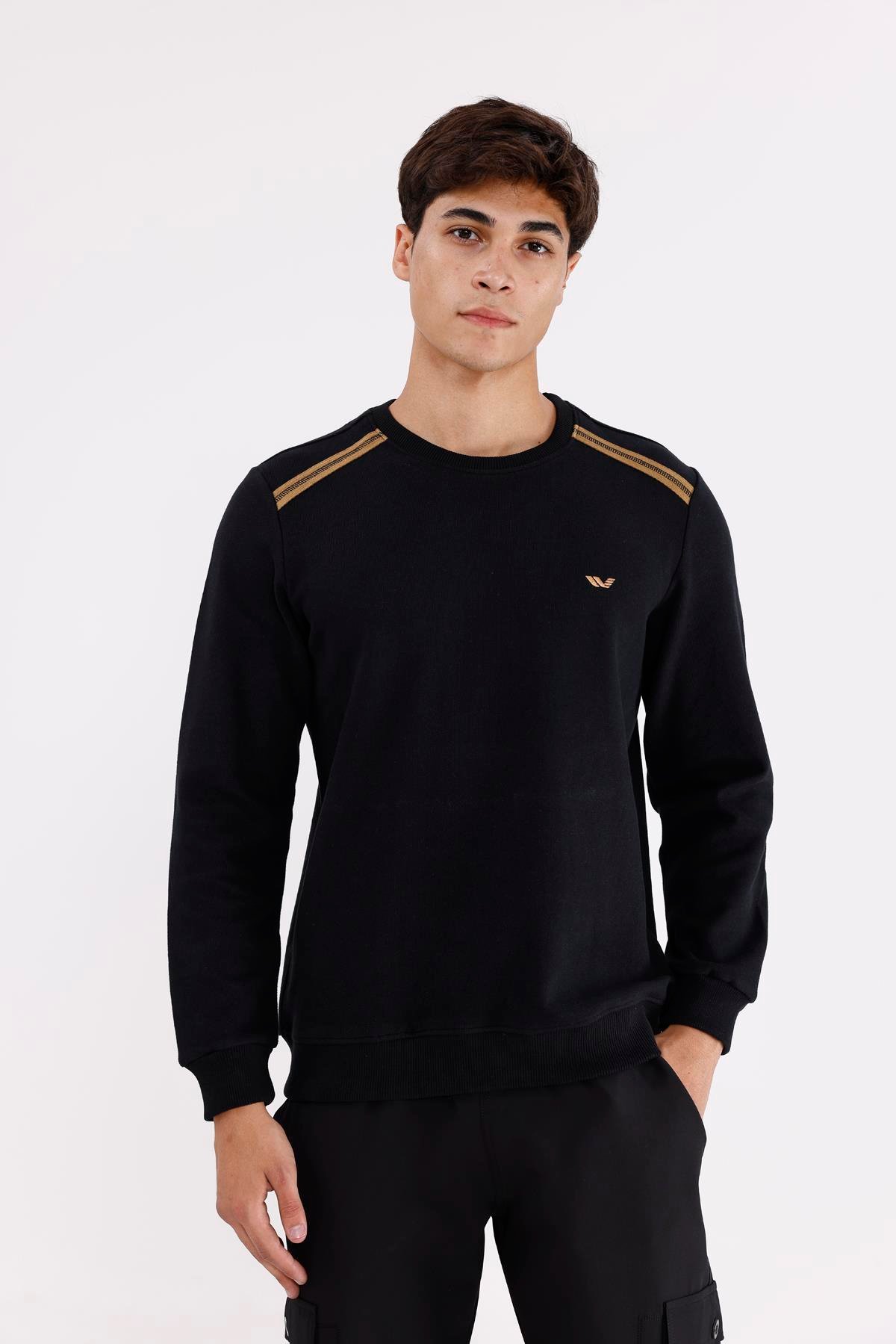 Selanik Kumaş Yapılı Esnek Manşetli Konforlu Rahat Kesim Sweatshirt