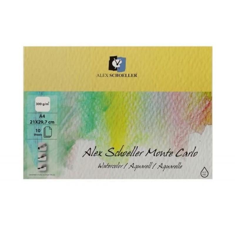 Alex Schoeller M.Carlo Sulu Boya Resim Defteri A4 300 gr 10 Lu Alx-0227